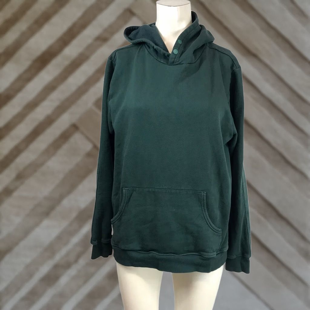 Vintage Dovetail Workwear Hoodie Womens S Green Tough As The Work Snap Neck Pullover Hooded Sweatshirt Size S / US 4 / IT 40 - 1 Thumbnail