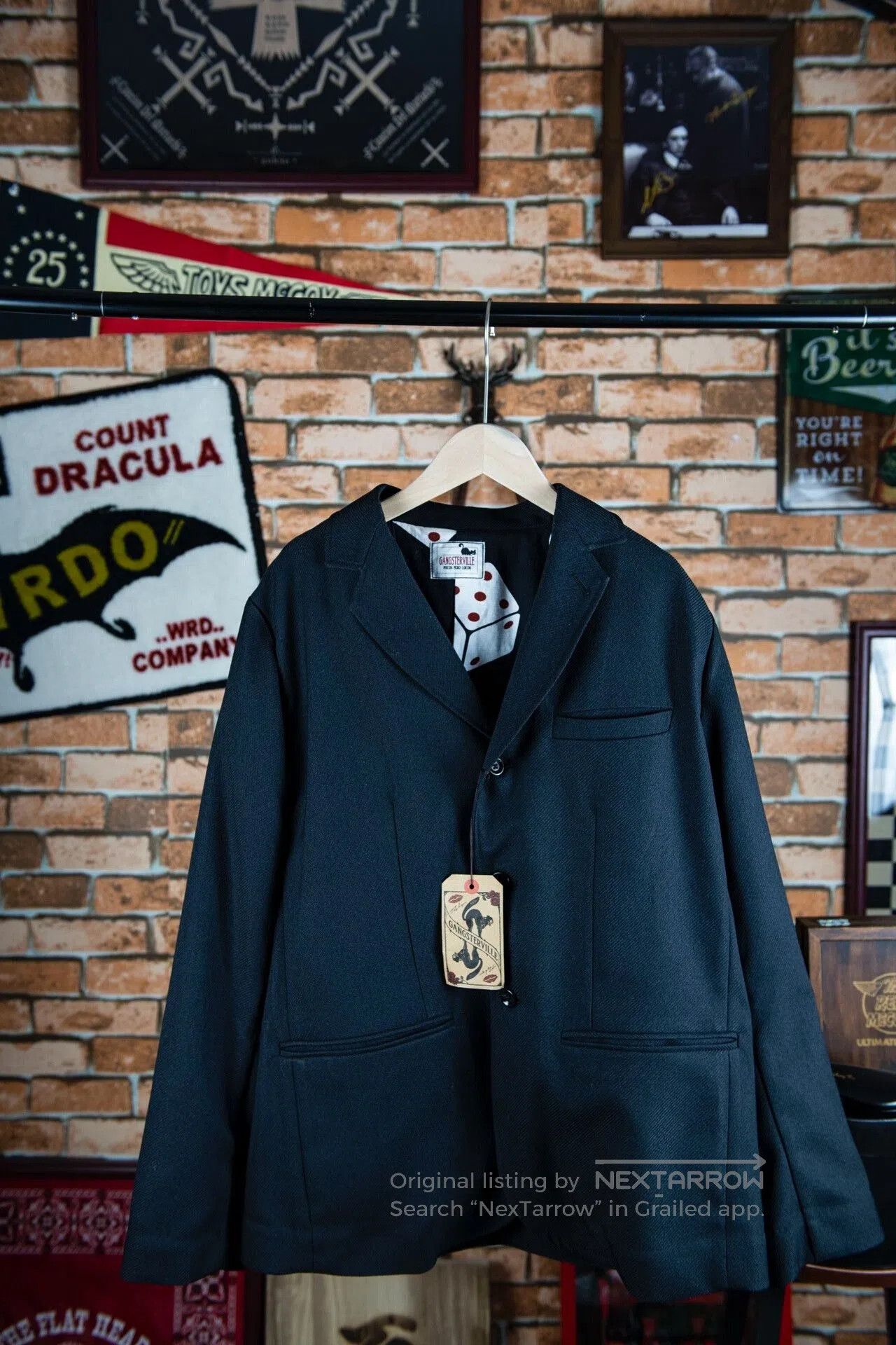 Gangster Doodles GANGSTERVILLE Dice Print Suit Jacket. Size US M / EU 48-50 / 2 - 1 Thumbnail