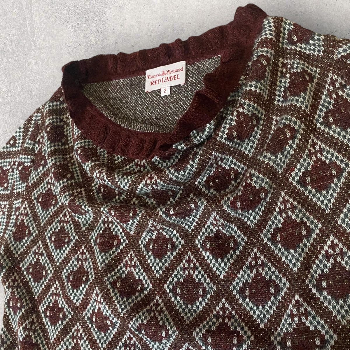 Vivienne Westwood VW Red Label Glitter Orb Cowl Collar Sweater Size M / US 6-8 / IT 42-44 - 3 Thumbnail