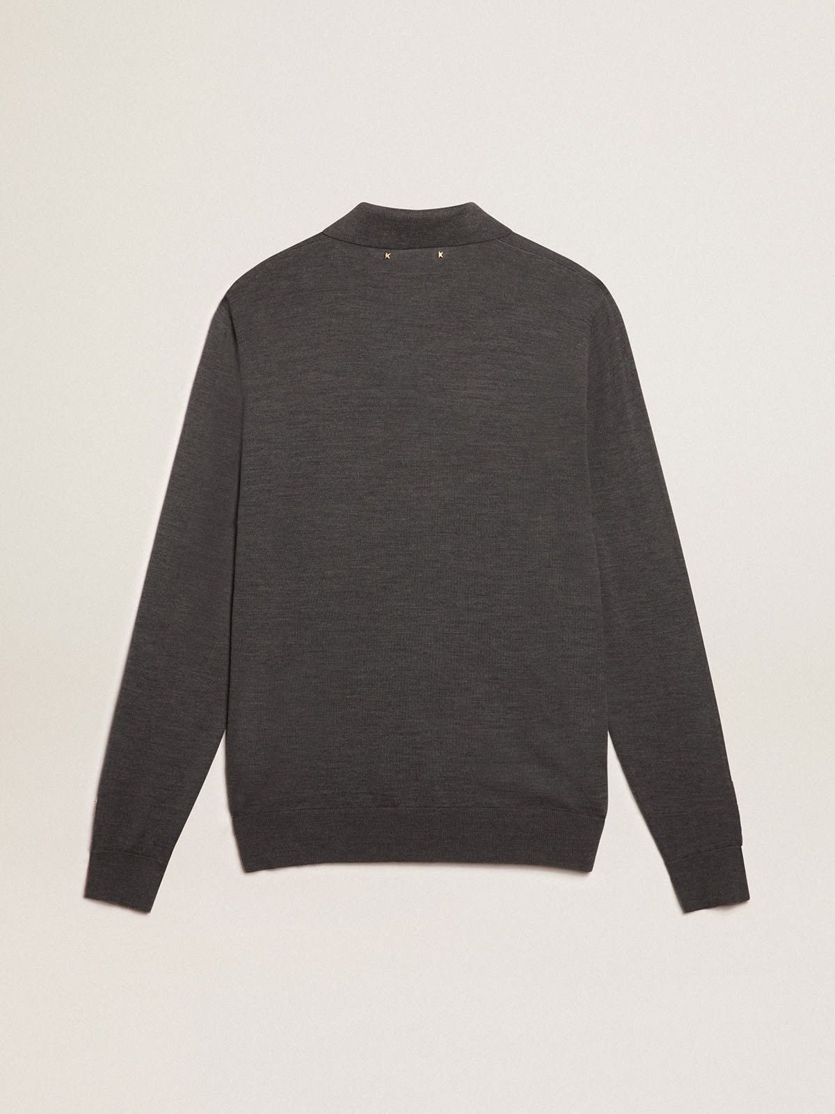 Golden Goose o1s22i1n1224 Polo Wool Shirt in Grey Size US S / EU 44-46 / 1 - 6 Thumbnail