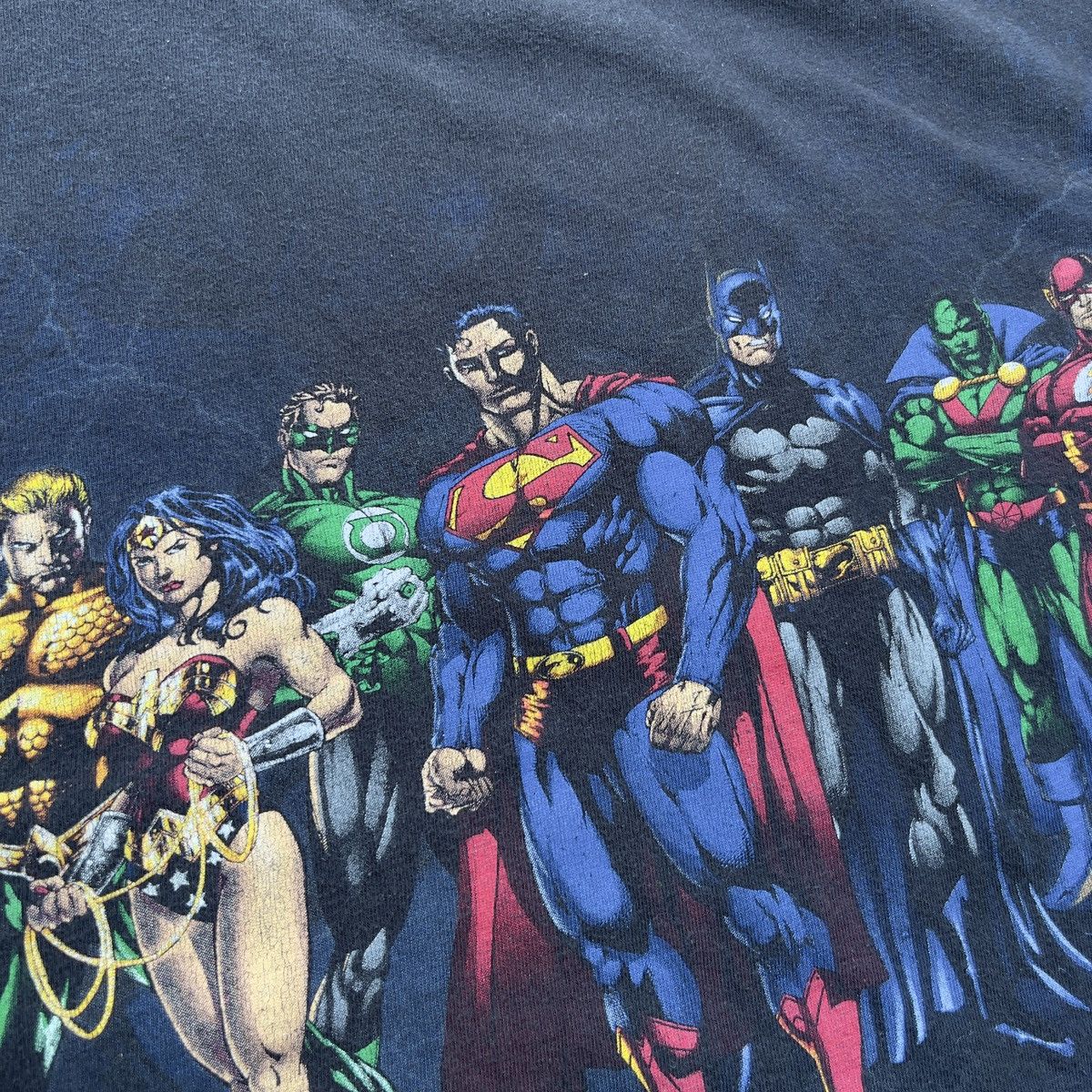 DC Comics × Vintage Vintage Boxy Oversized Fit Y2K JUSTIC LEAGUE DC COMICS Shirt Size US XXL / EU 58 / 5 - 3 Thumbnail