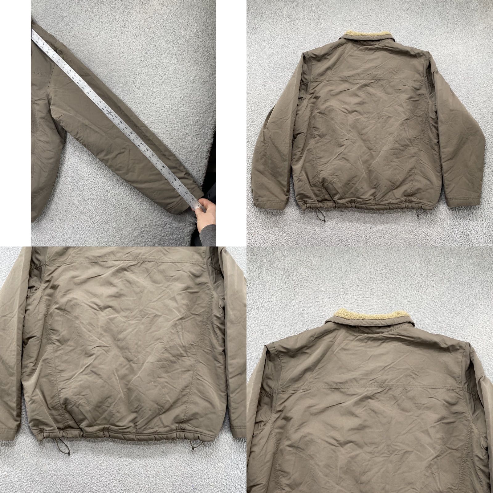 Eddie Bauer Eddie Bauer 1/2 Zip Sherpa Lined Nylon Jacket Men’s XL Green Mens Size US XL / EU 56 / 4 - 8 Thumbnail