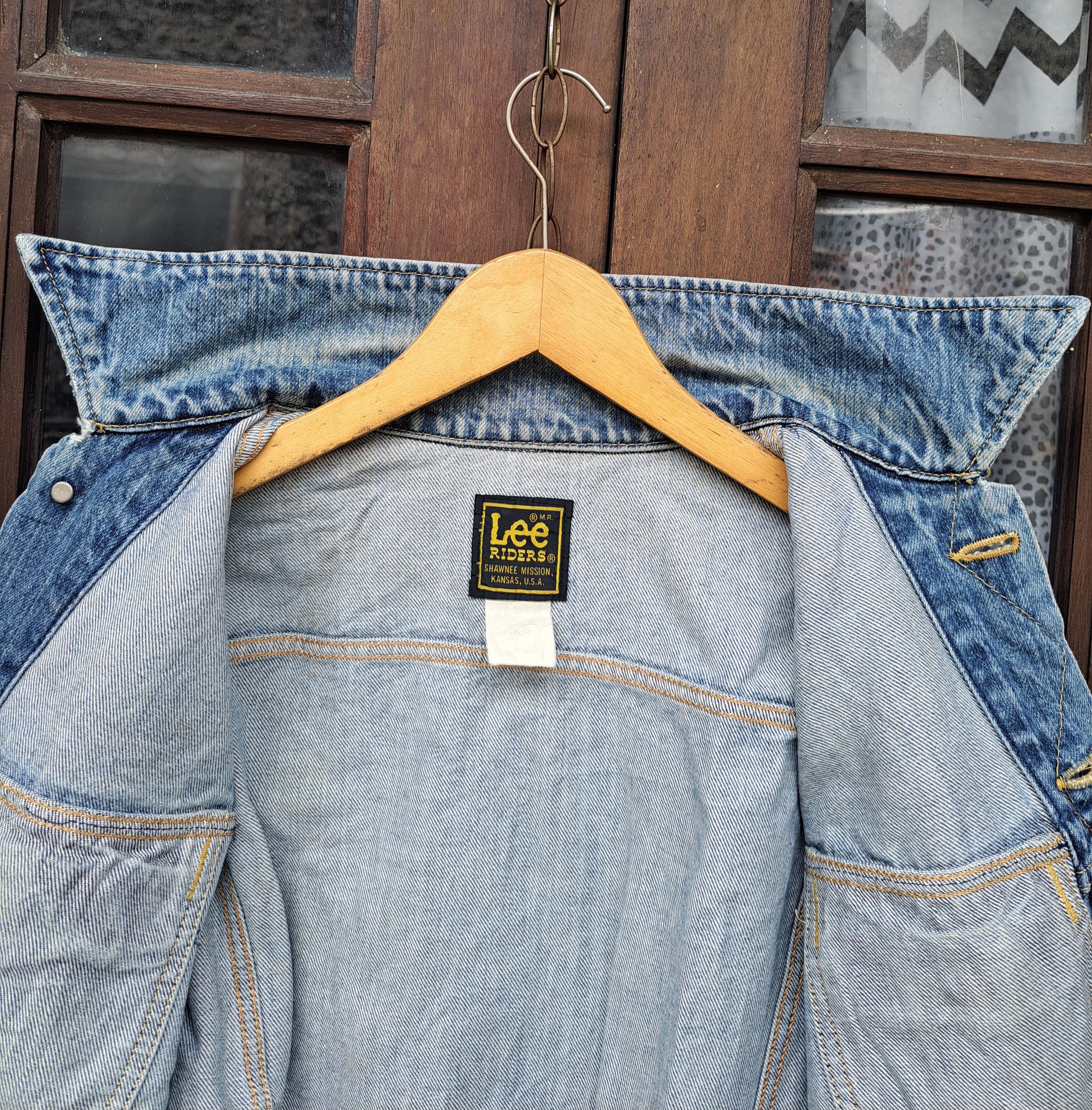 Lee × Vintage 70s 80s LEE Riders Shawnee Mission Kansas Usa Denim Jacket Size US L / EU 52-54 / 3 - 7 Thumbnail