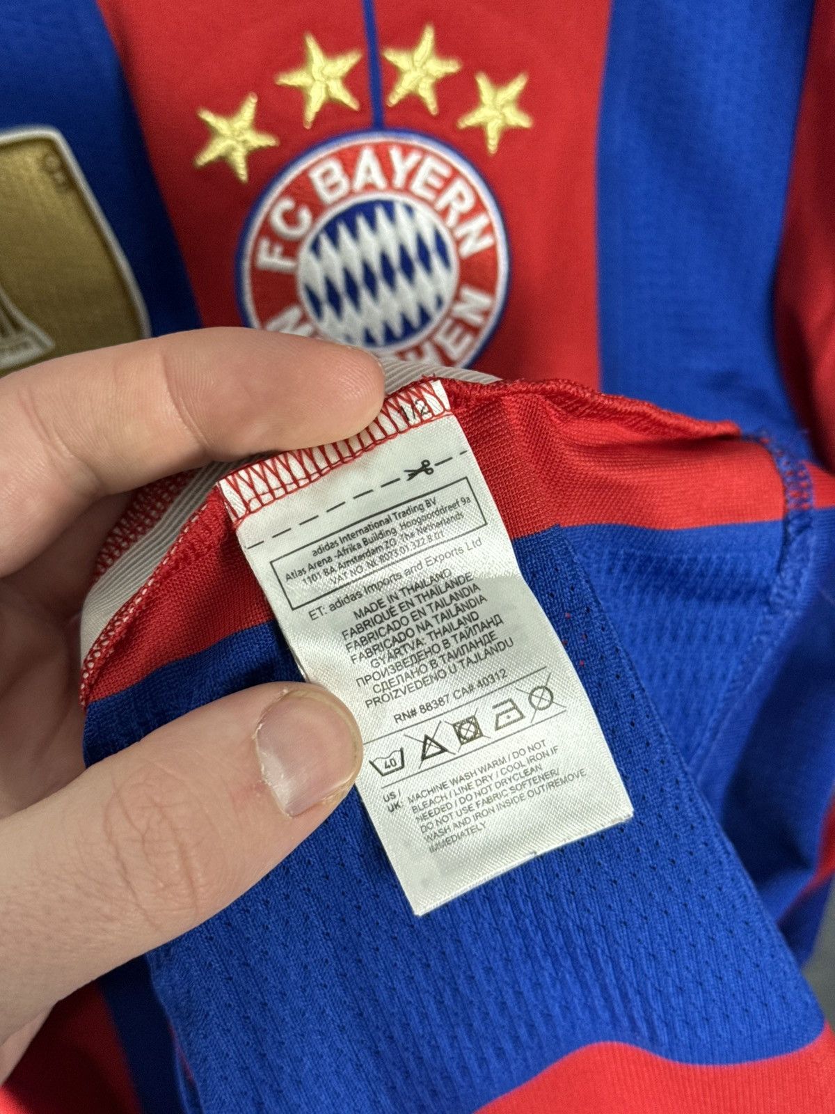 Adidas Adidas FC Bayern Munich 2014/2015 Home Soccer Jersey Size US L / EU 52-54 / 3 - 7 Thumbnail