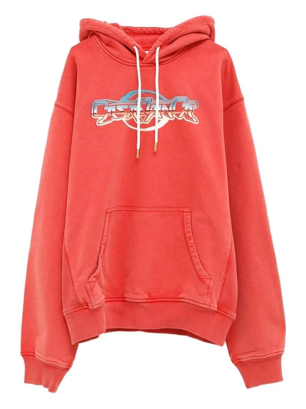 Casablanca "CHROME TEXT" PRINTED HOODIE Size US L / EU 52-54 / 3 - 1 Thumbnail