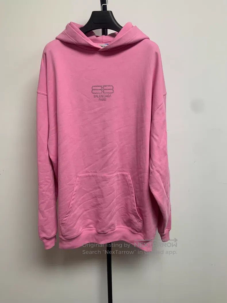Balenciaga Balenciaga Logo Print Pullover Hooded Sweatshirt Size US M / EU 48-50 / 2 - 1 Thumbnail