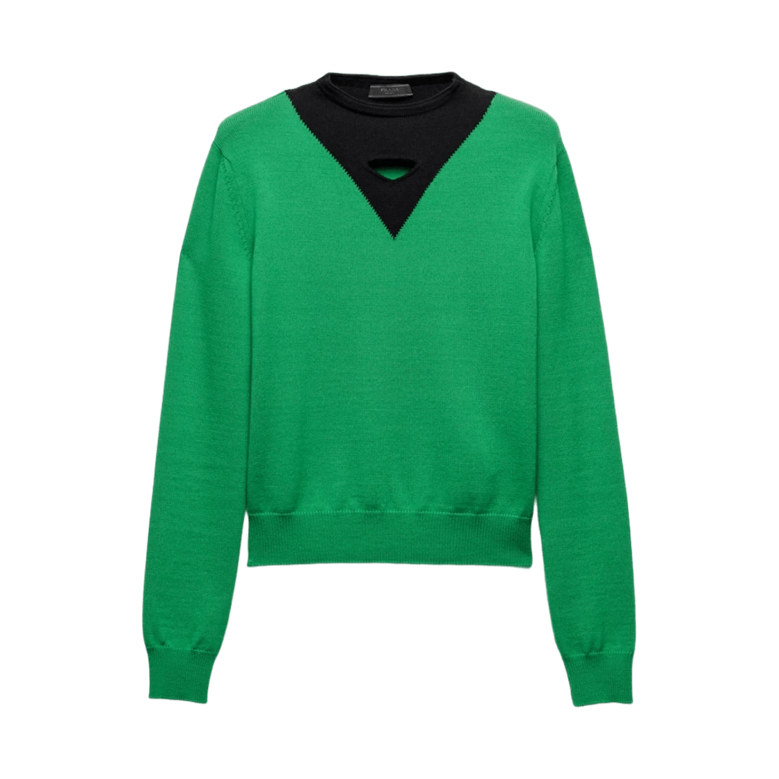 Prada o1bcso1str1025 Wool Sweater in Green Size US S / EU 44-46 / 1 - 1 Thumbnail
