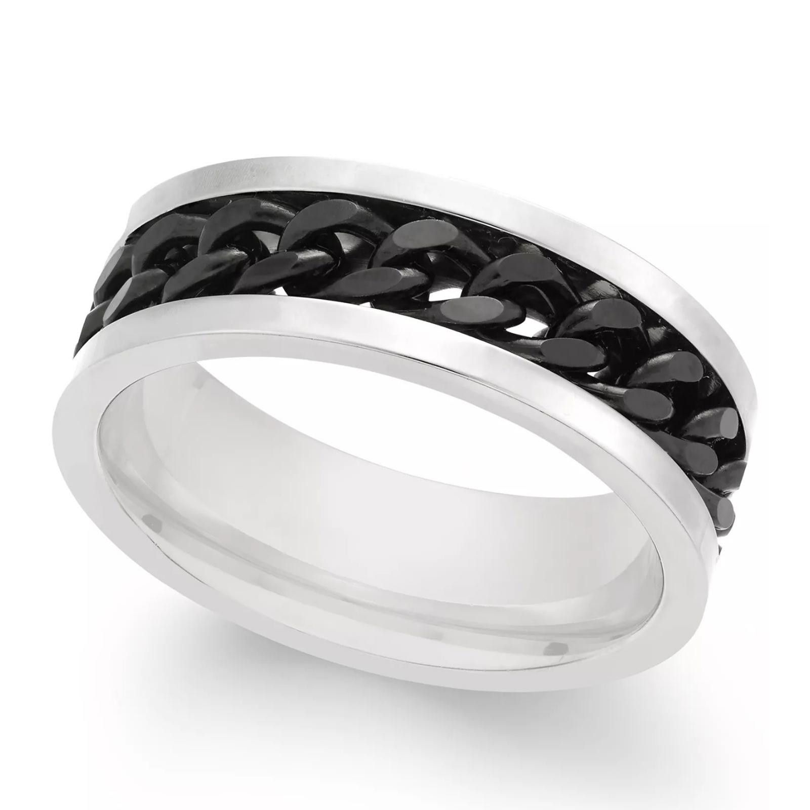 Other Sutton by Rhona Sutton Men's Two-Tone Chain Ring Size ONE SIZE - 1 Thumbnail