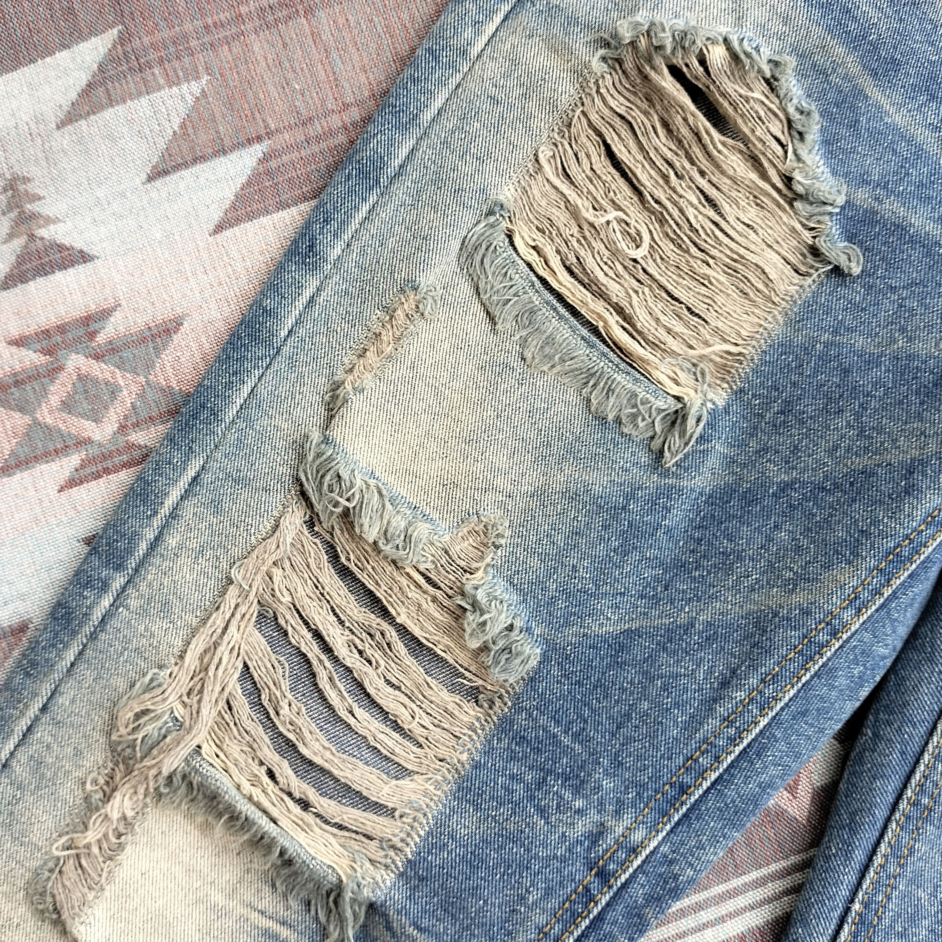 Tornado Mart Example mud wash distressed denim Size US 33 - 7 Thumbnail
