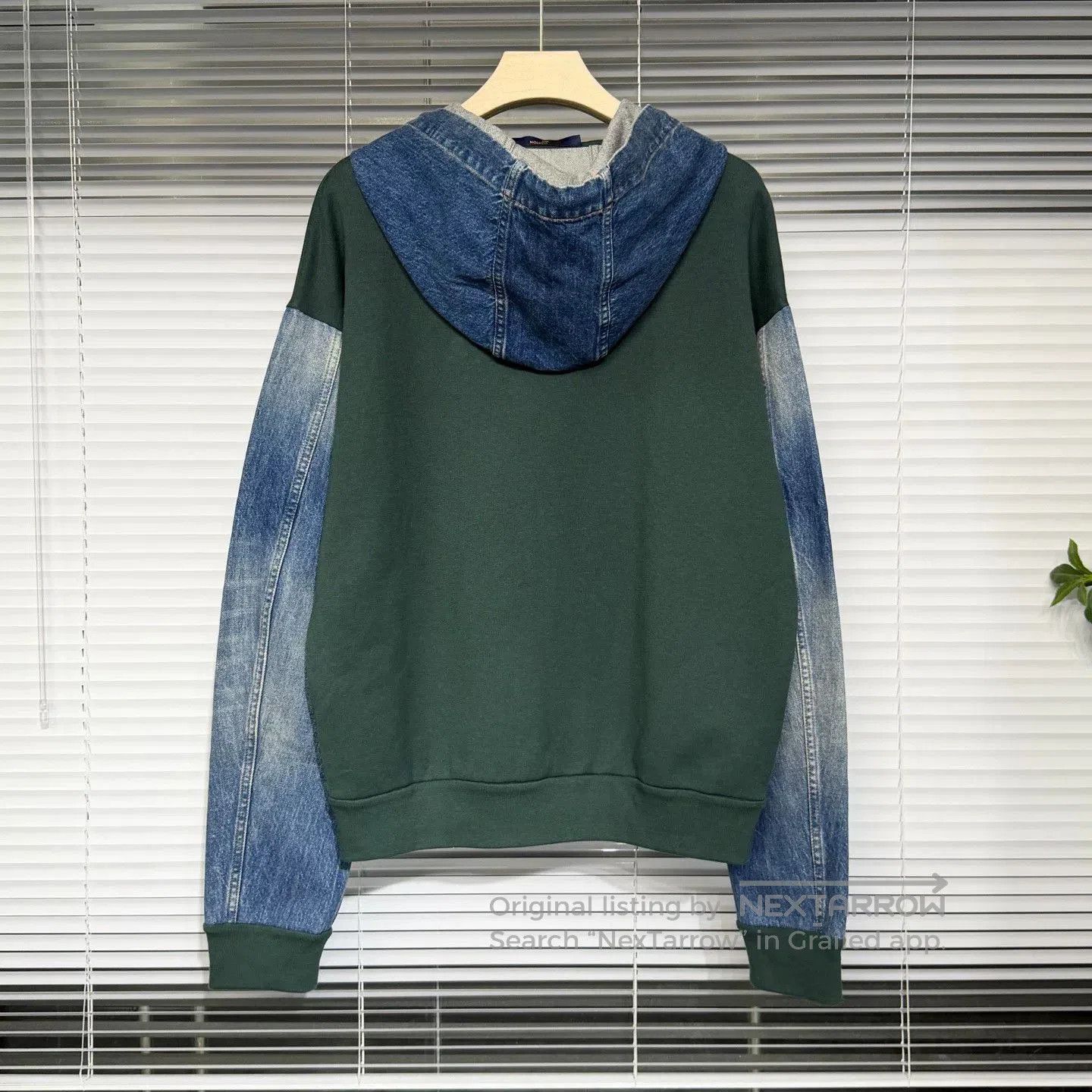 Louis Vuitton Louis Vuitton Green Denim Zip Hoodie. Size US XL / EU 56 / 4 - 2 Thumbnail