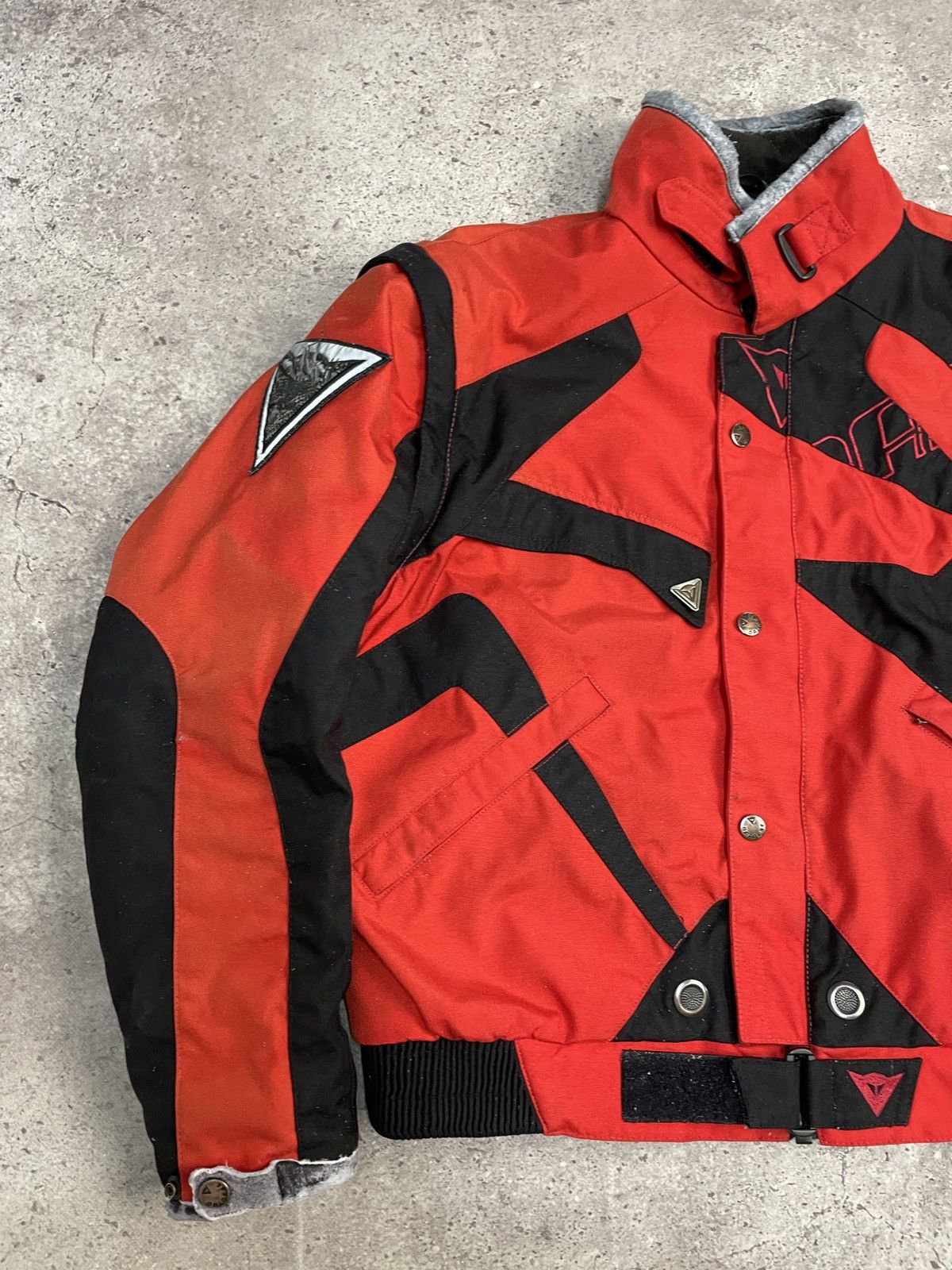 Dainese VTG ARCHIVAL DAINESE 2in1 MOTO NYLON LEATHER RACING JACKET Size US L / EU 52-54 / 3 - 5 Thumbnail