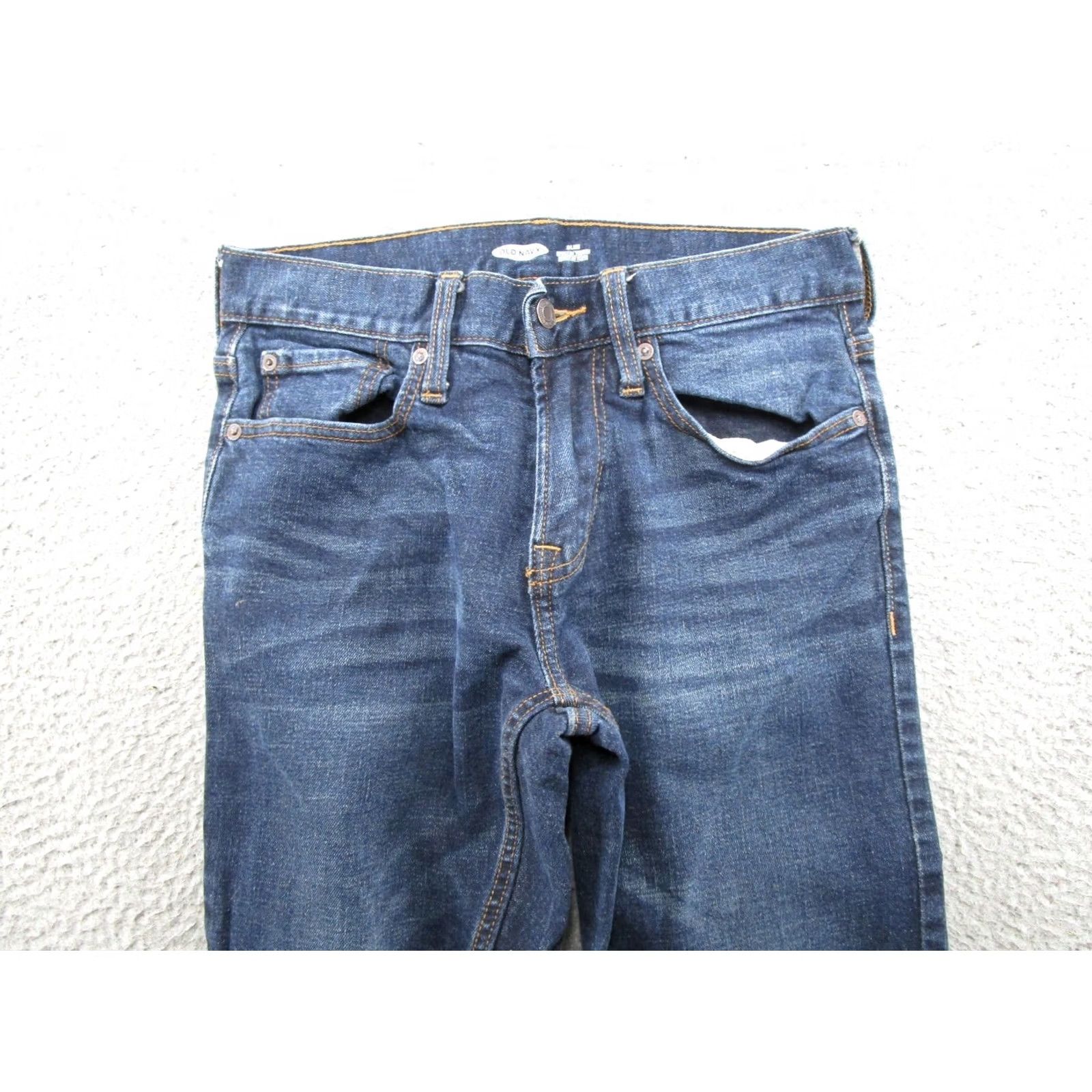 Old Navy Old Navy Jeans Men Slim Straight Leg 29x30 Blue Denim 5-Pocket Cotton Cotton Jeans Regular Inseam 30 Vintage: No Size US 29 - 3 Thumbnail