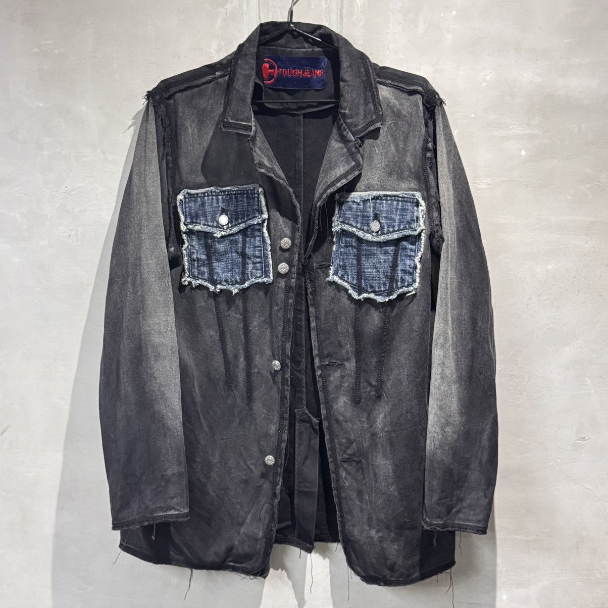 Vintage Vintage Tough Jeans Smith Distressed Western Chore Jacket Size 40L - 17 Thumbnail