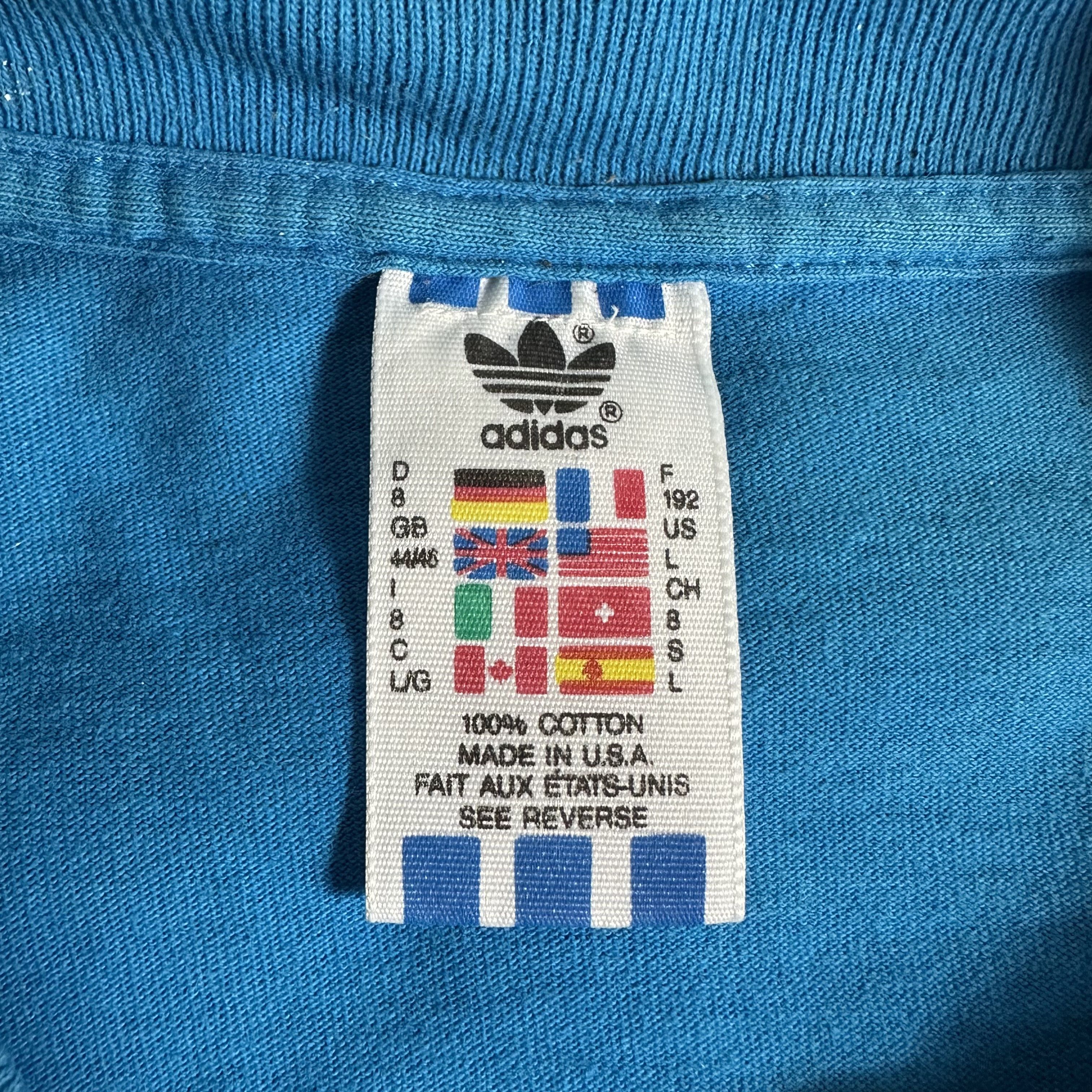 Adidas 🔥RARE🔥Vintage 90s Adidas Big Logo OVP T-shirt Single Stich Size US L / EU 52-54 / 3 - 6 Thumbnail