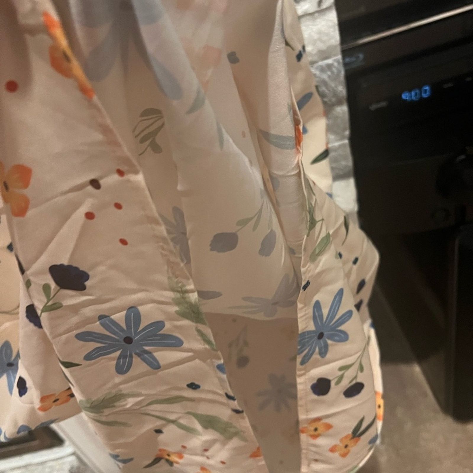 & Other Stories Chicmatchy Blue & Cream Floral Maxi Dress | Size Small Size 28" / US 6 / IT 42 - 6 Thumbnail