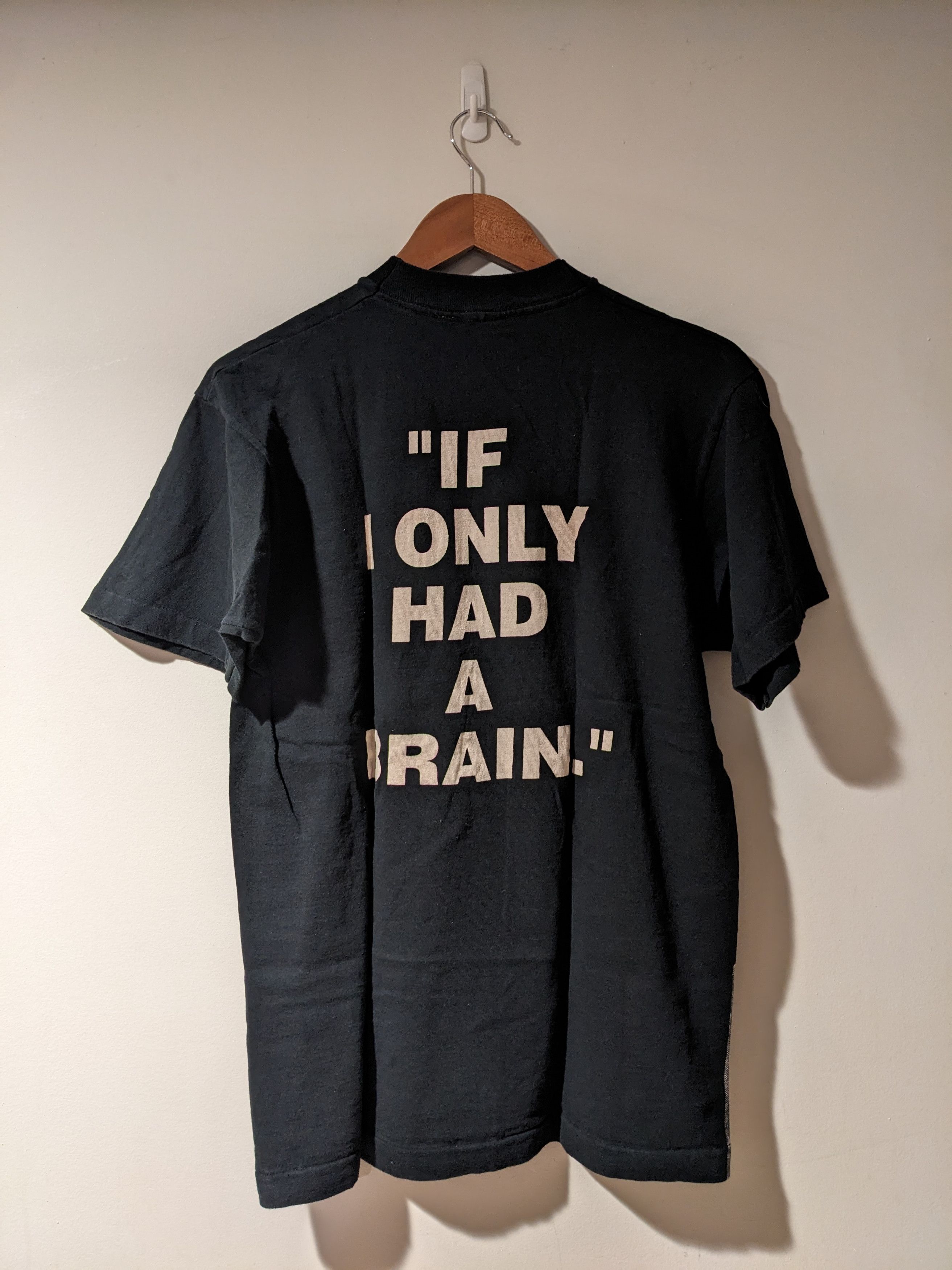 Vintage Vintage 1992 Wizard of Oz Scarecrow If I Only Had T-shirt Size US M / EU 48-50 / 2 - 4 Thumbnail
