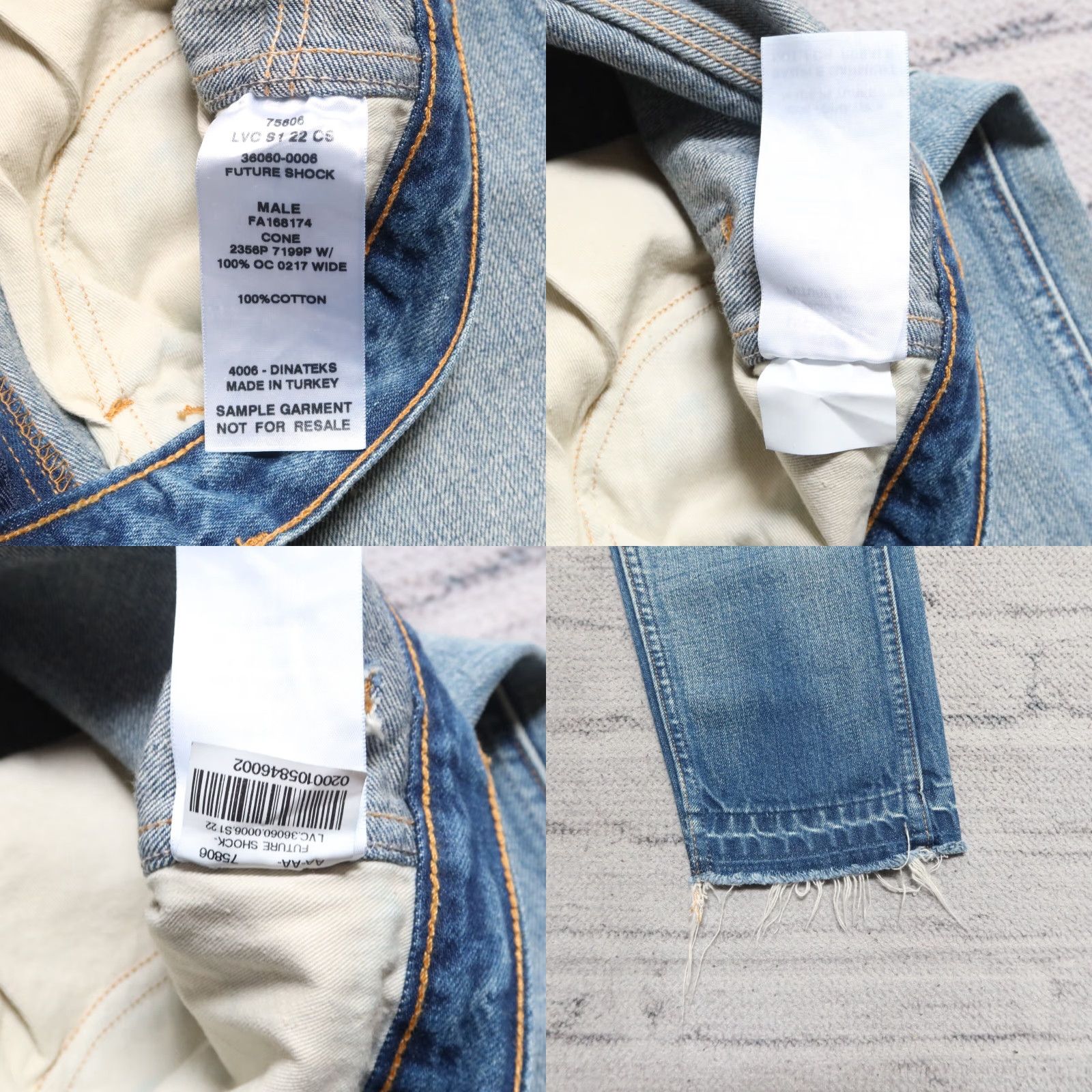 Levi's VINTAGE Levis LVC Big E Cone Denim Jeans 32 Sample Mens Jeans Medium Wash Vintage Clothing Size US 32 / EU 48 - 8 Thumbnail