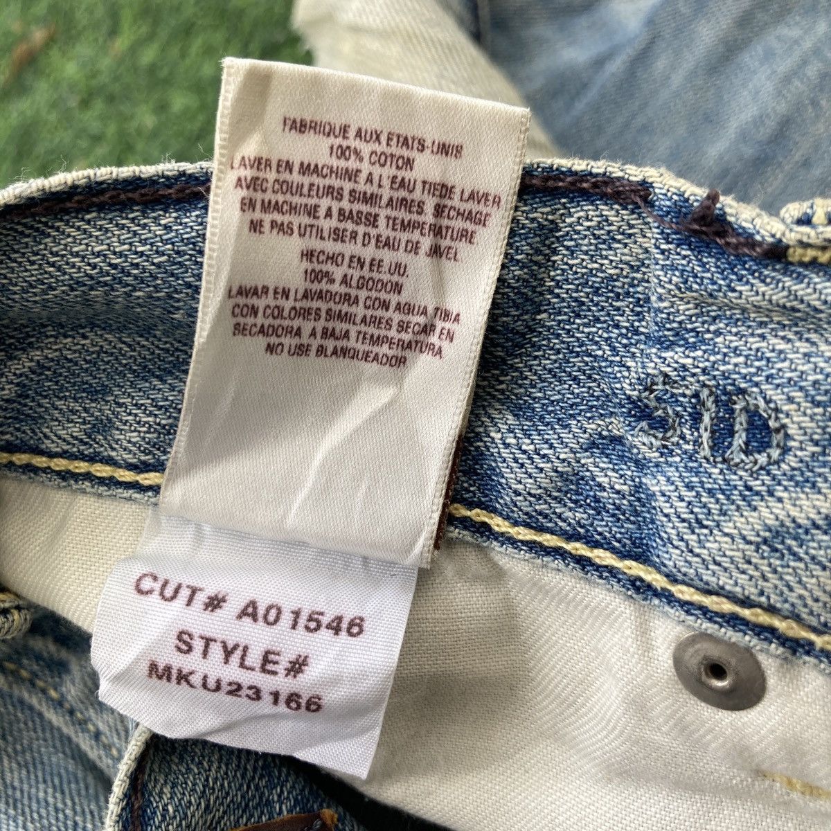 If Six Was Nine YANUK BOOTCUT DISTRESSED JEANS Size 29" - 17 Thumbnail