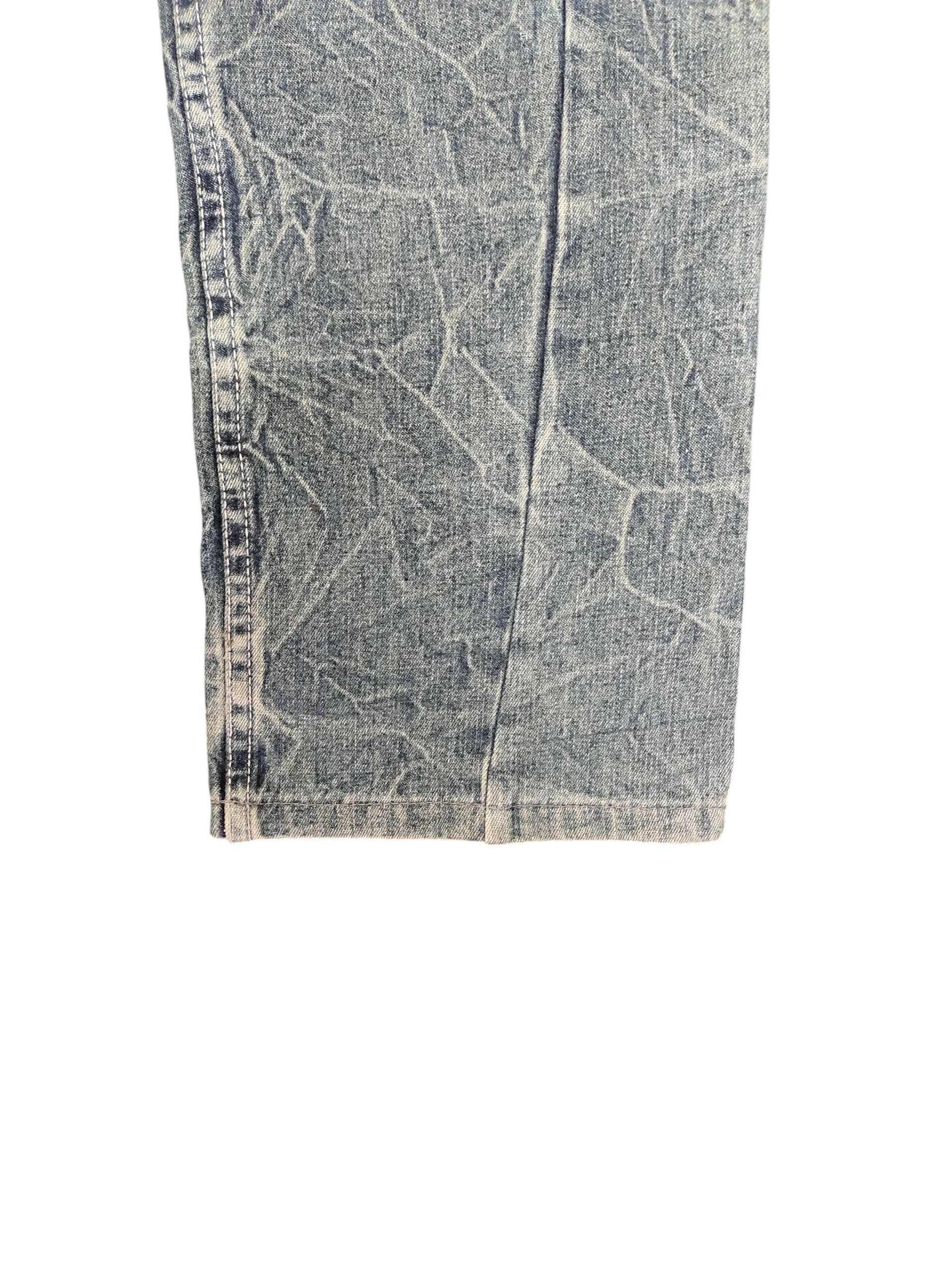 Undercover Japanese Brand Jungle Storm Clawmark Distress Faded Jeans Size US 33 - 5 Thumbnail