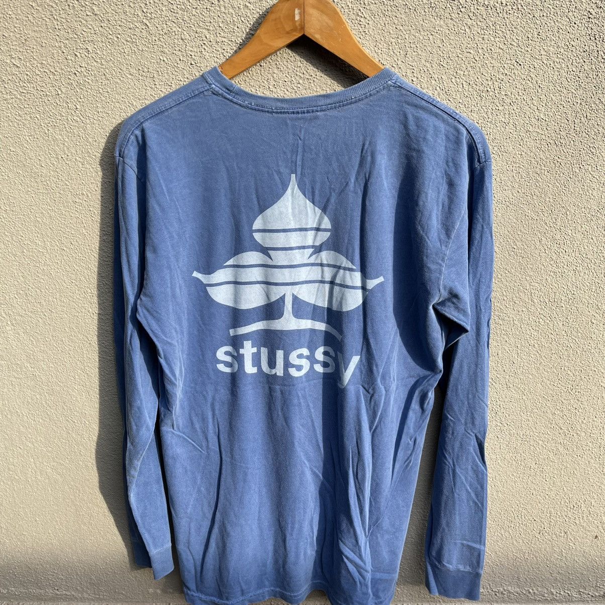 Stussy Stussy clubs deck logo tee longsleeves Size US M / EU 48-50 / 2 - 3 Thumbnail