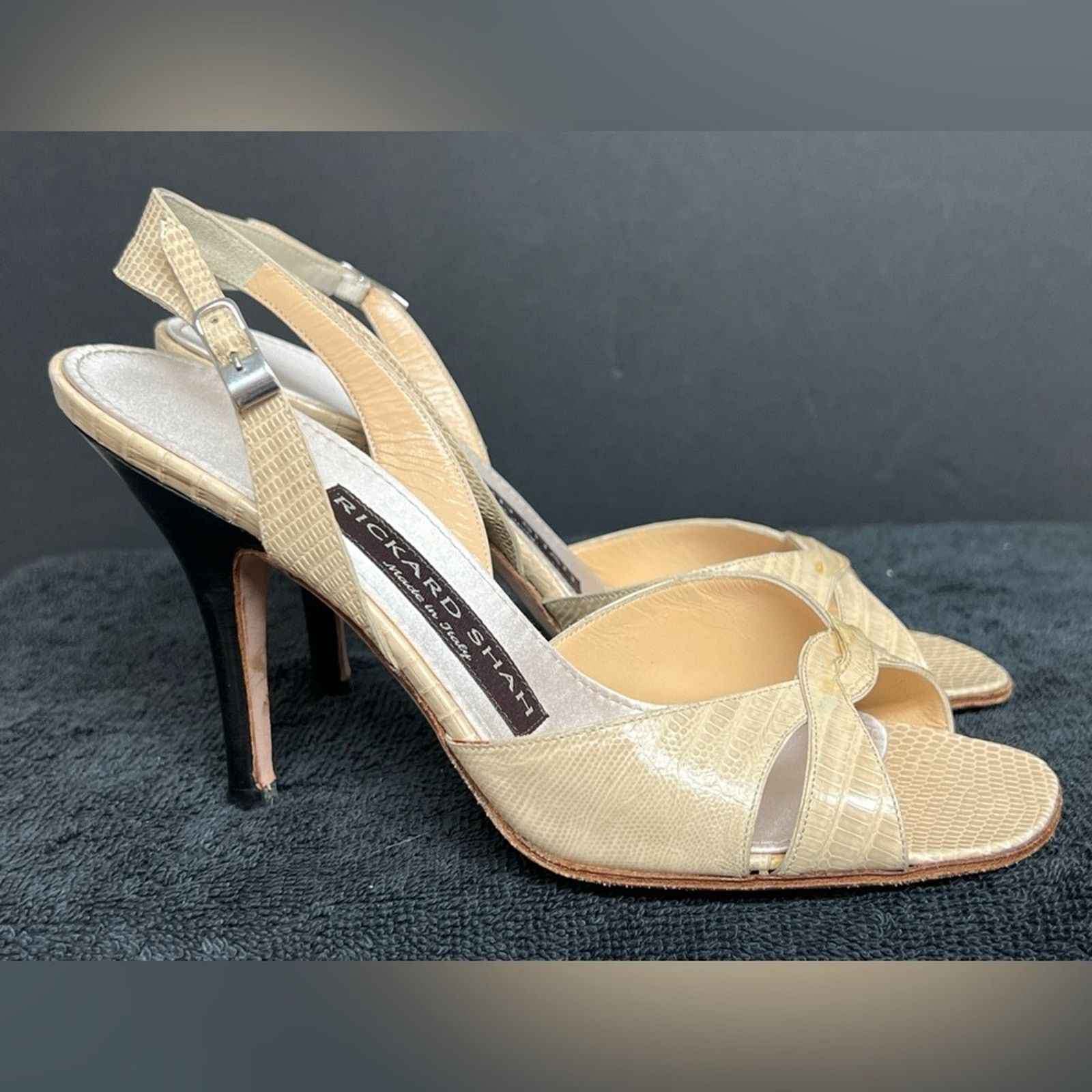 Richard Chai Richard Shah Women Sandal Heel 36M Exotic Made in Italy Size US 6 / IT 36 - 2 Thumbnail