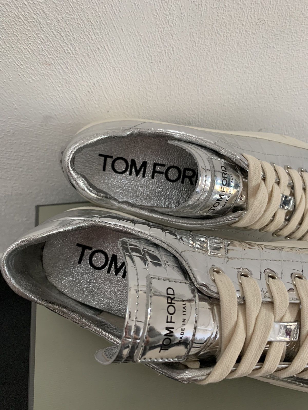 Tom Ford Tom Ford Leather Sneakers Size US 7 / IT 37 - 8 Thumbnail