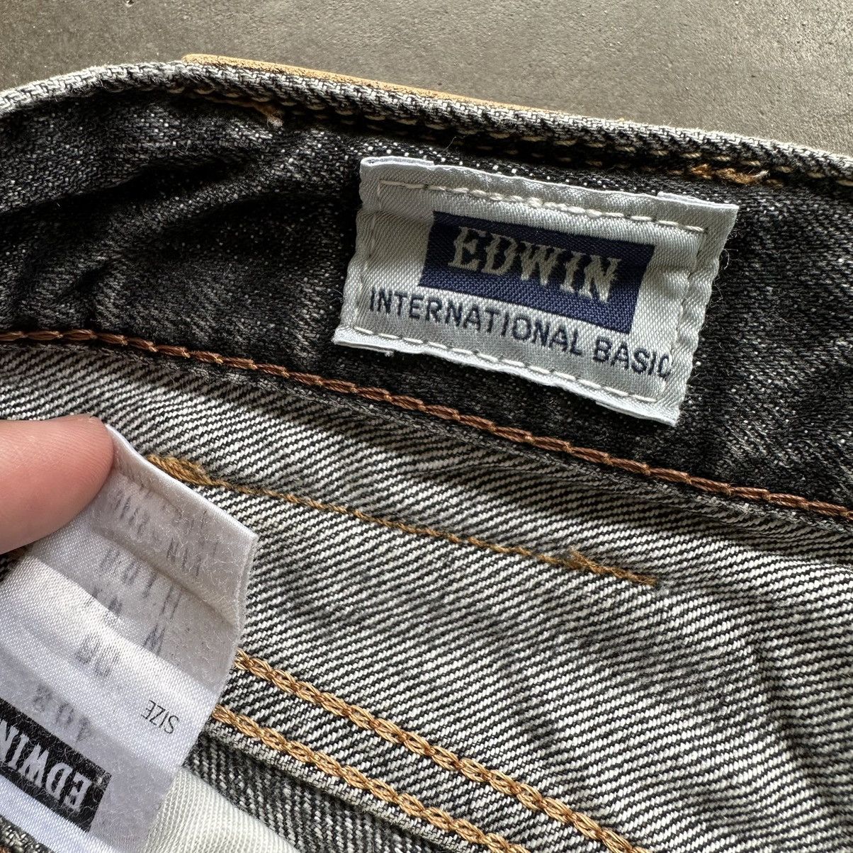 Japanese Brand W36🔥Vintage Edwin Black Distressed Faded Denim Jean Pant Size US 36 / EU 52 - 9 Thumbnail