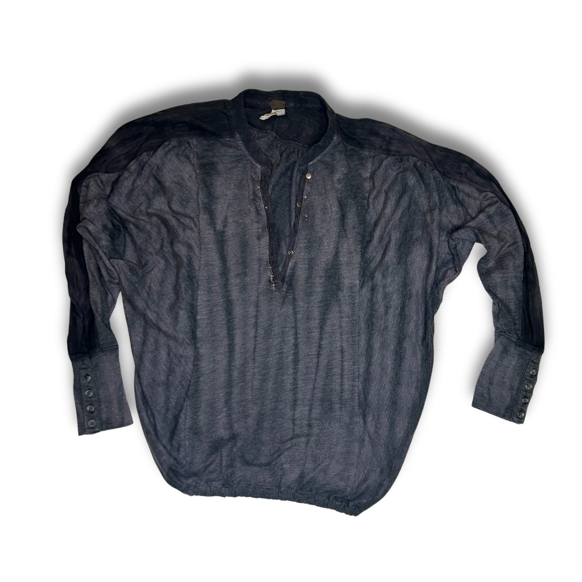 Free People Free People We The Free Button Up Top Sheer Long Sleeve Ligh Size US M / EU 48-50 / 2 - 6 Thumbnail