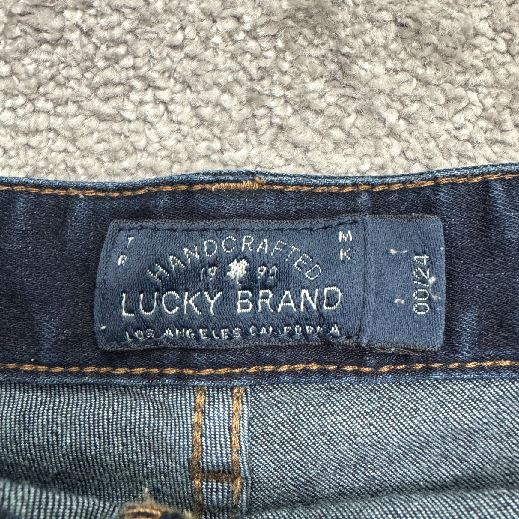 Lucky Brand Lucky Brand Jeans Capri Blue Den​im Mid Rise 27x27 Womens 00/34 - Dark Wash, 5-Pocket, Cotton Blend, Regular Fit Ladies Jeans Size 24" / US 00 / IT 34 - 7 Thumbnail