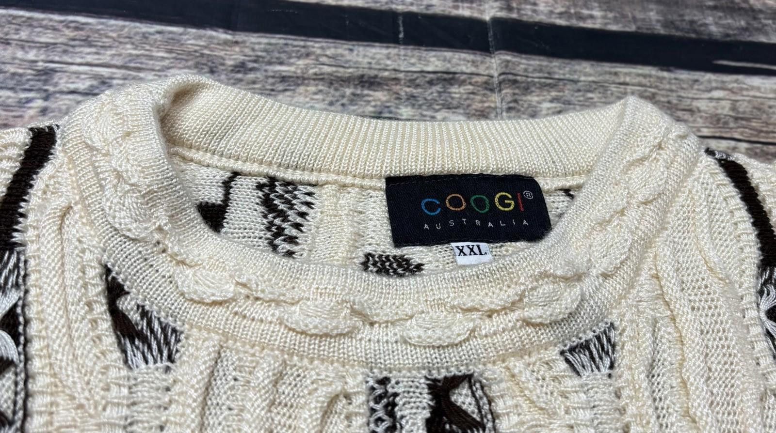 Coogi Coogi Sweater Mens 2XL Cotton 3D Knit Biggie Short Sleeve Size US XXL / EU 58 / 5 - 6 Thumbnail
