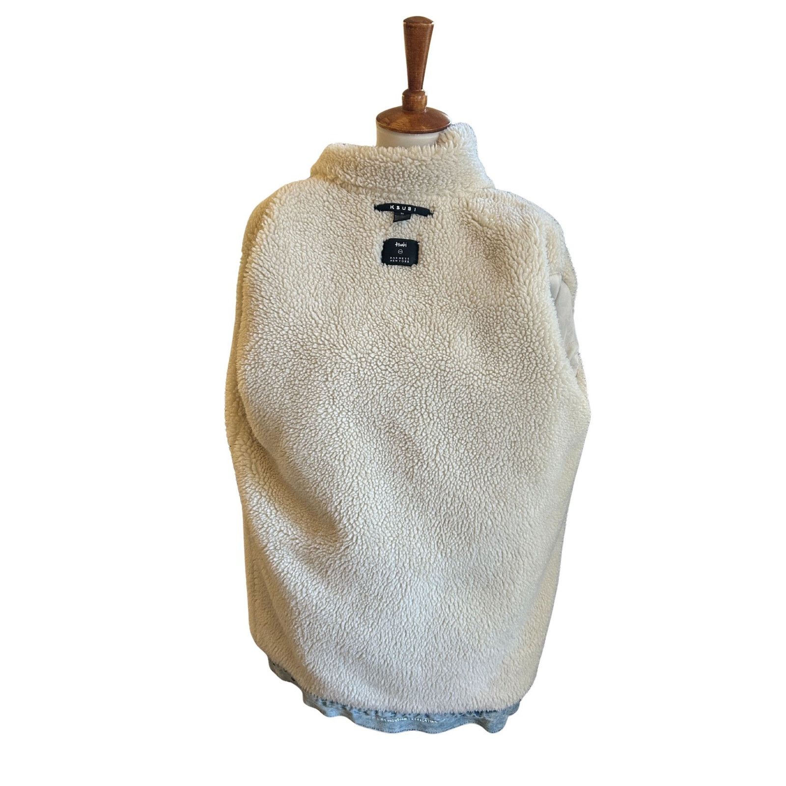 Ksubi Ksubi x Barneys New York Denim Sherpa Lined Jacket Size XS / US 0-2 / IT 36-38 - 5 Thumbnail