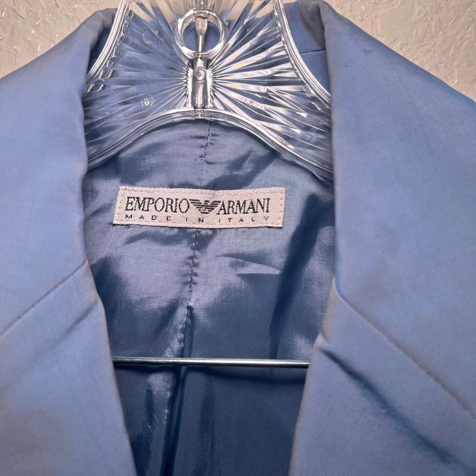 Emporio Armani Emporio Armani Blue Blazer Men's size 44 Size 44R - 3 Thumbnail