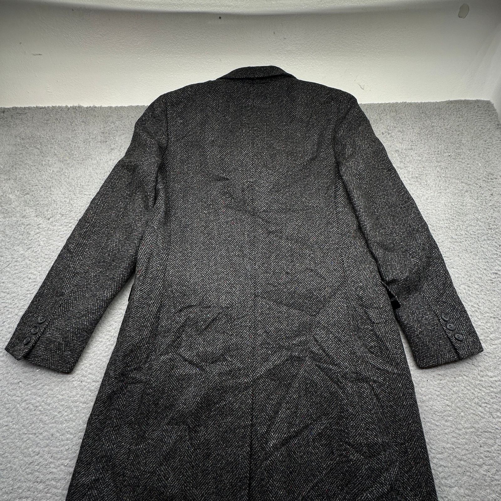 Brooks Brothers VTG Brooks Brothers Herringbone Tweed Long Coat Womens 18 Size XXL / US 16-18 / IT 52-54 - 10 Thumbnail