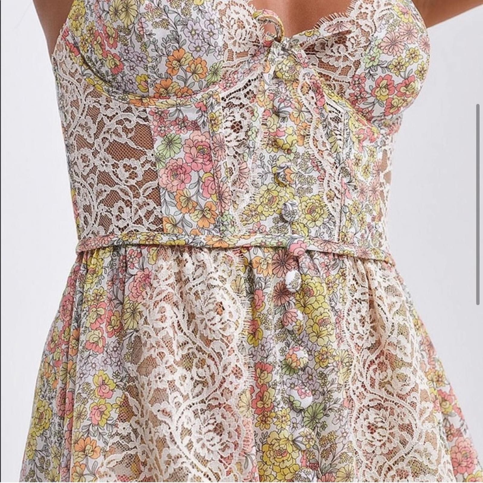 Other NWT Rare For Love and Lemons FL&L Esme Mini Dress Size Large Size L / US 10 / IT 46 - 3 Thumbnail