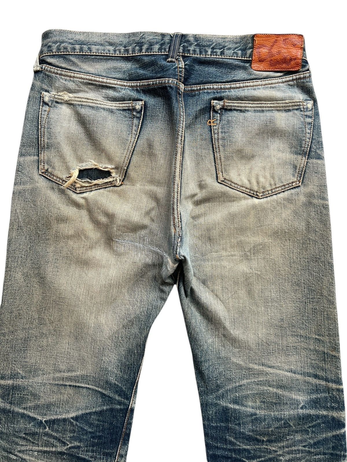 45rpm Vintage 45RPM Distressed Selvedge Mudwash Denim Jeans 32x29 Size US 32 / EU 48 - 5 Thumbnail