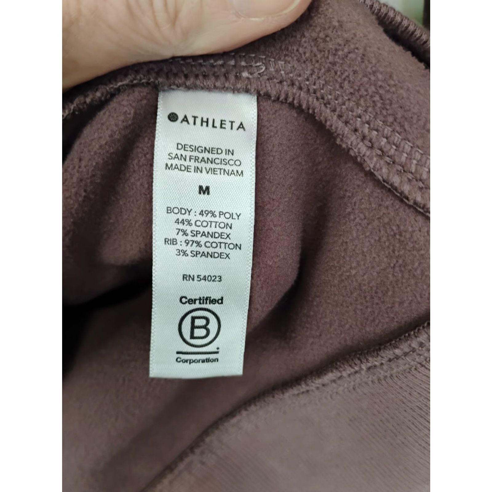 Athleta Athleta Hoodie Full Zip M Women Purple Printed Animal Pattern Size M / US 6-8 / IT 42-44 - 7 Thumbnail