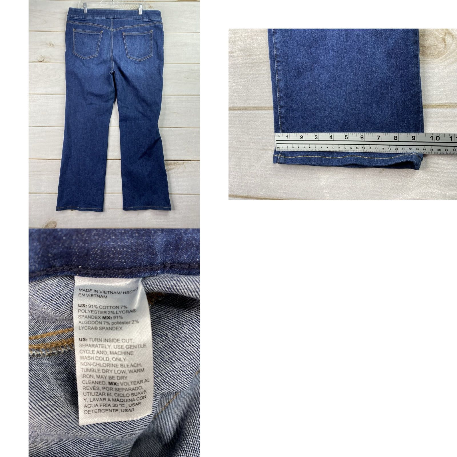 Vintage Chico's Jeans Shirt? No, Jeans. Size 36" / US 14 / IT 50 - 8 Thumbnail