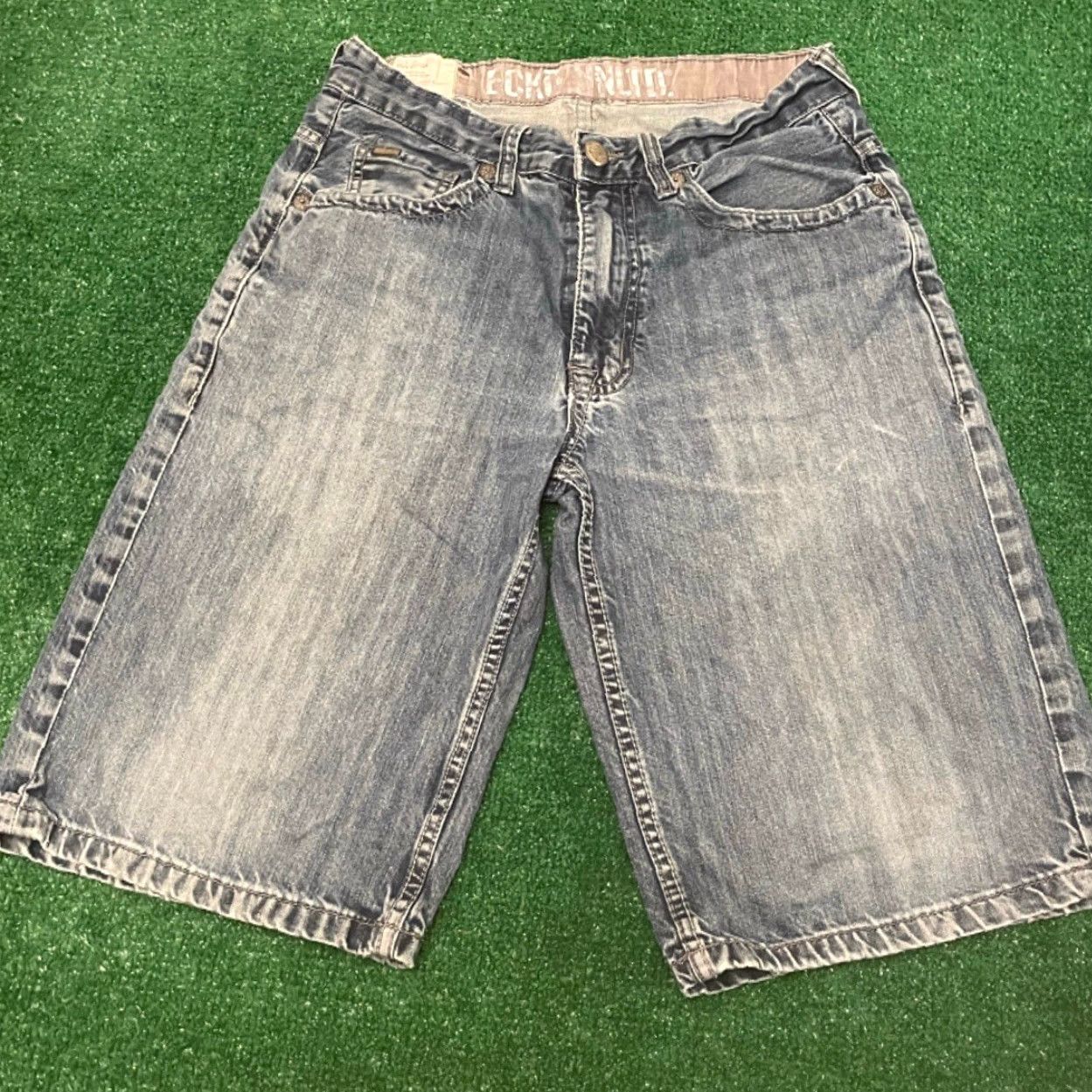 Ecko Unltd. VINTAGE Ecko Unltd Baggy Skater Grunge Jean Shorts VTG Mens Size 30 Jeans Dark Blue Size US 30 / EU 46 - 2 Thumbnail