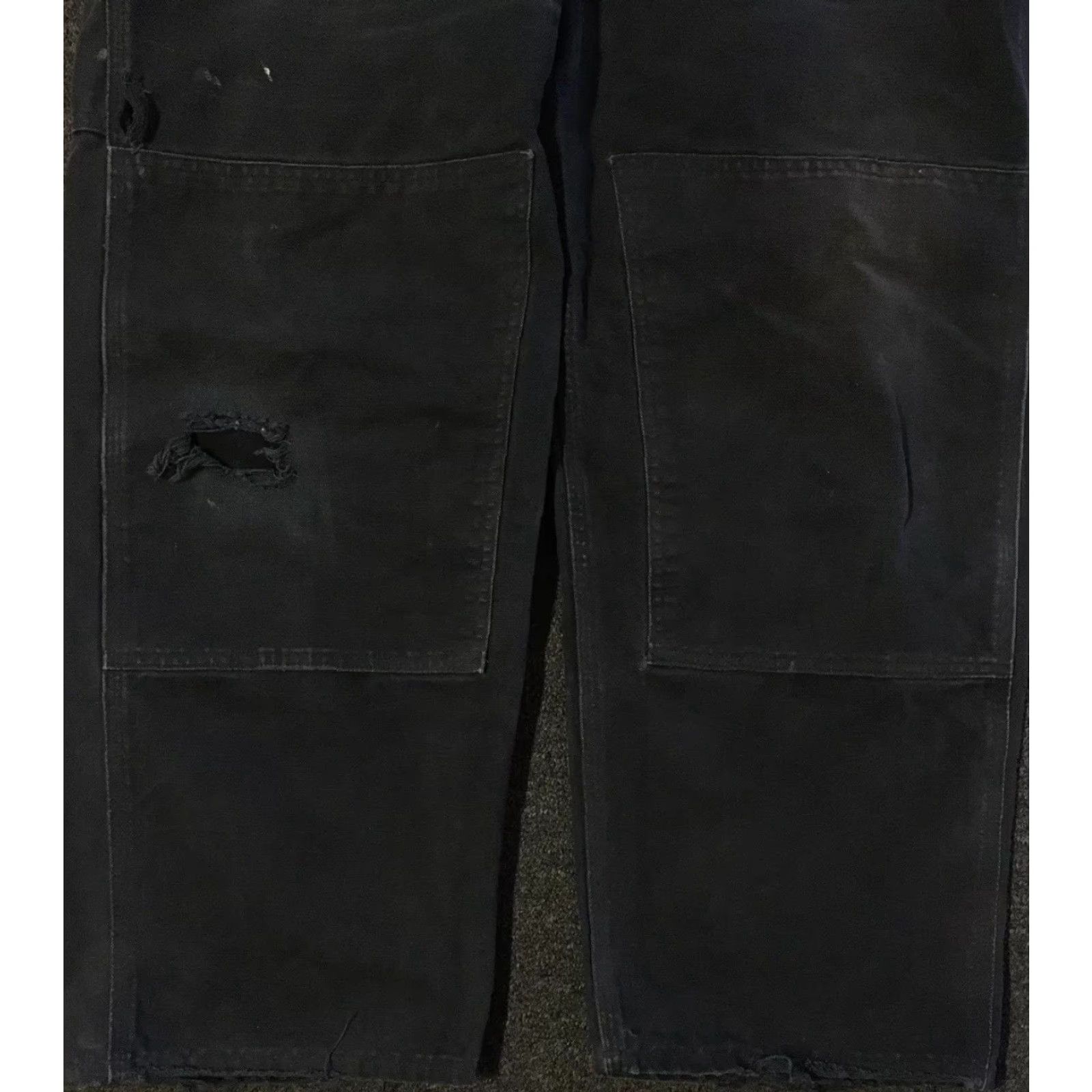 Carhartt Vtg Carhartt Faded Distress Overalls 40 Grunge Trucker Biker Punk 90s WIP Skate Shirt Jeans Men 40 Black Overalls Mens Size US 40 / EU 56 - 4 Thumbnail