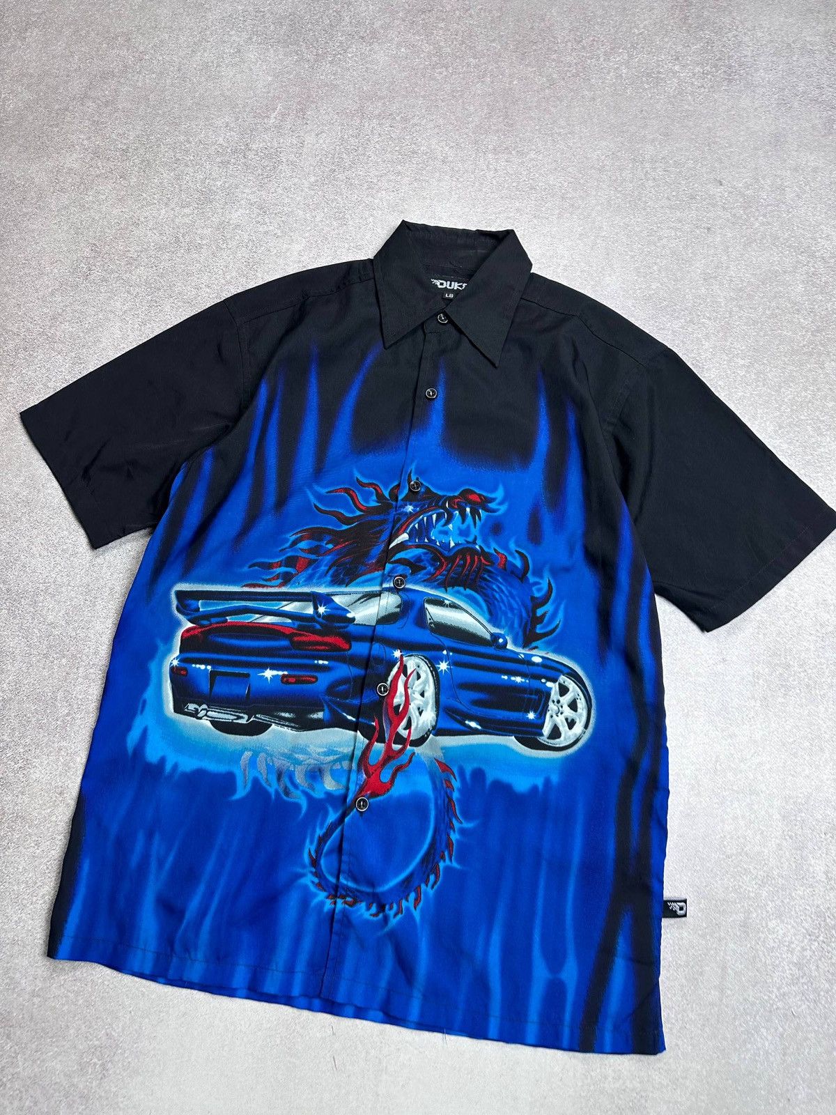 Japanese Brand Beautiful Vintage Japanese Mazda Tokio Drift All Over Shirt Size US S / EU 44-46 / 1 - 2 Thumbnail