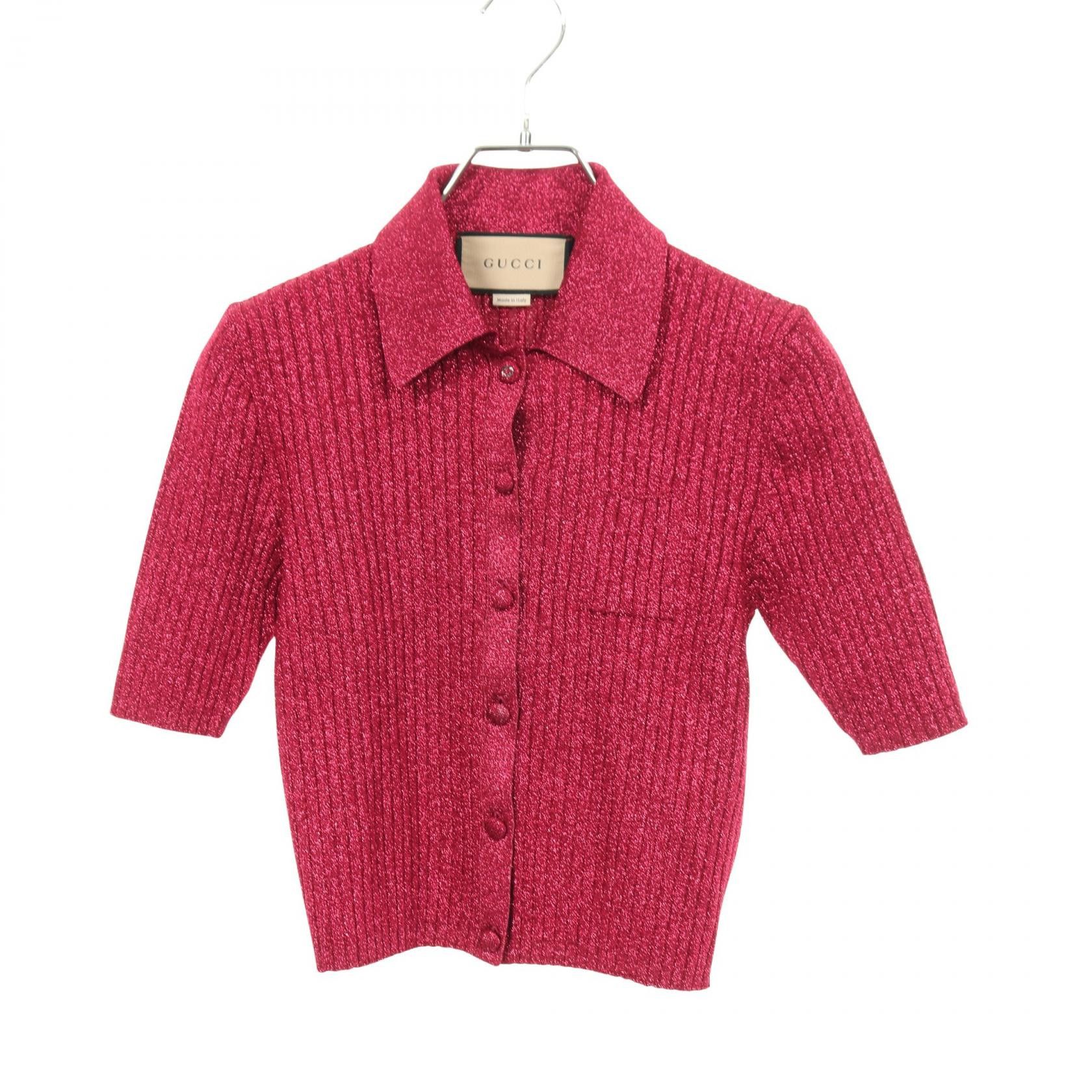 Gucci Gucci Gucci Rayon Knit Top Textile Tops 782111 DUTY FREE for USA Size ONE SIZE - 1 Thumbnail