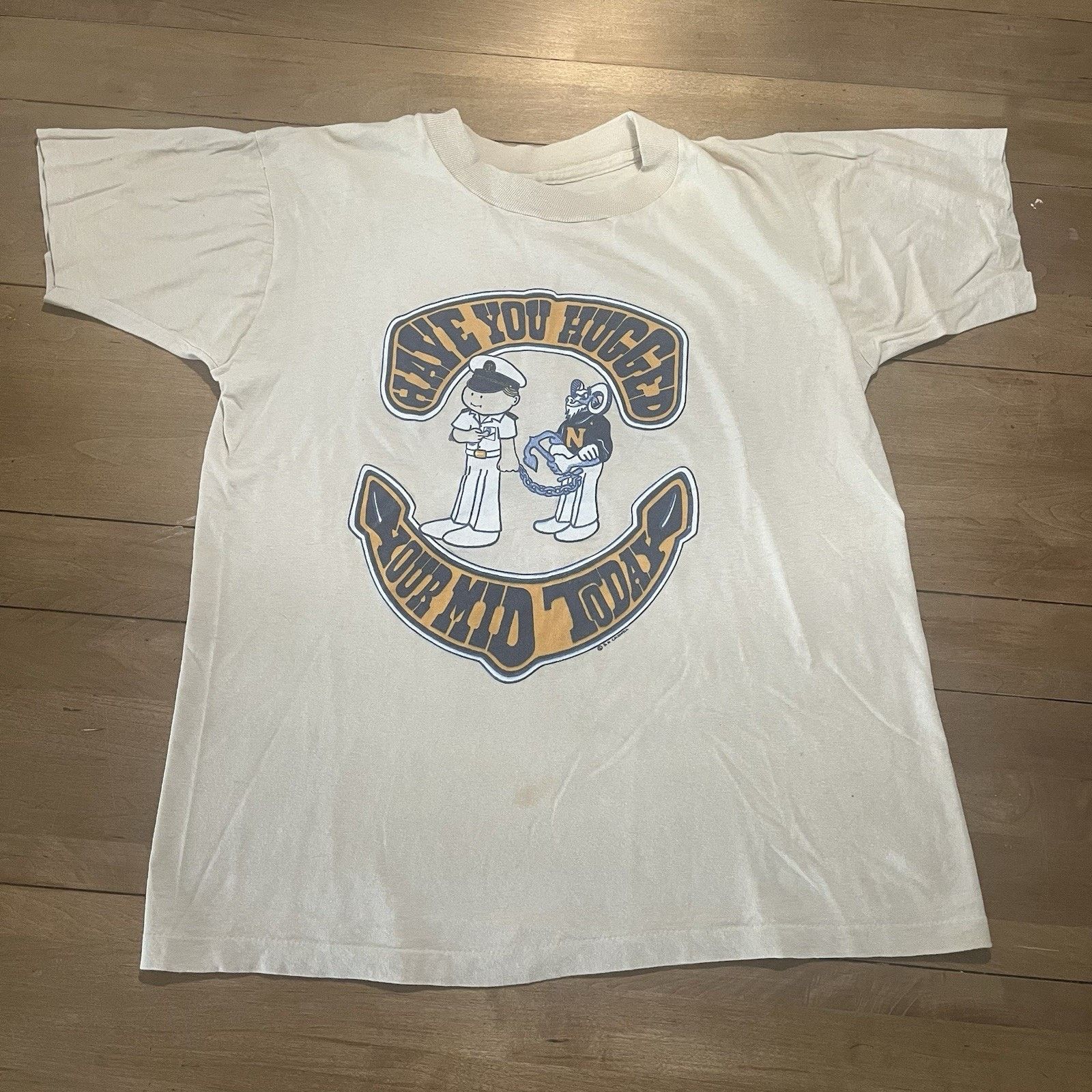 Vintage Vintage 70s US Navy academy Shirt Football Bill the goat Size US M / EU 48-50 / 2 - 1 Thumbnail