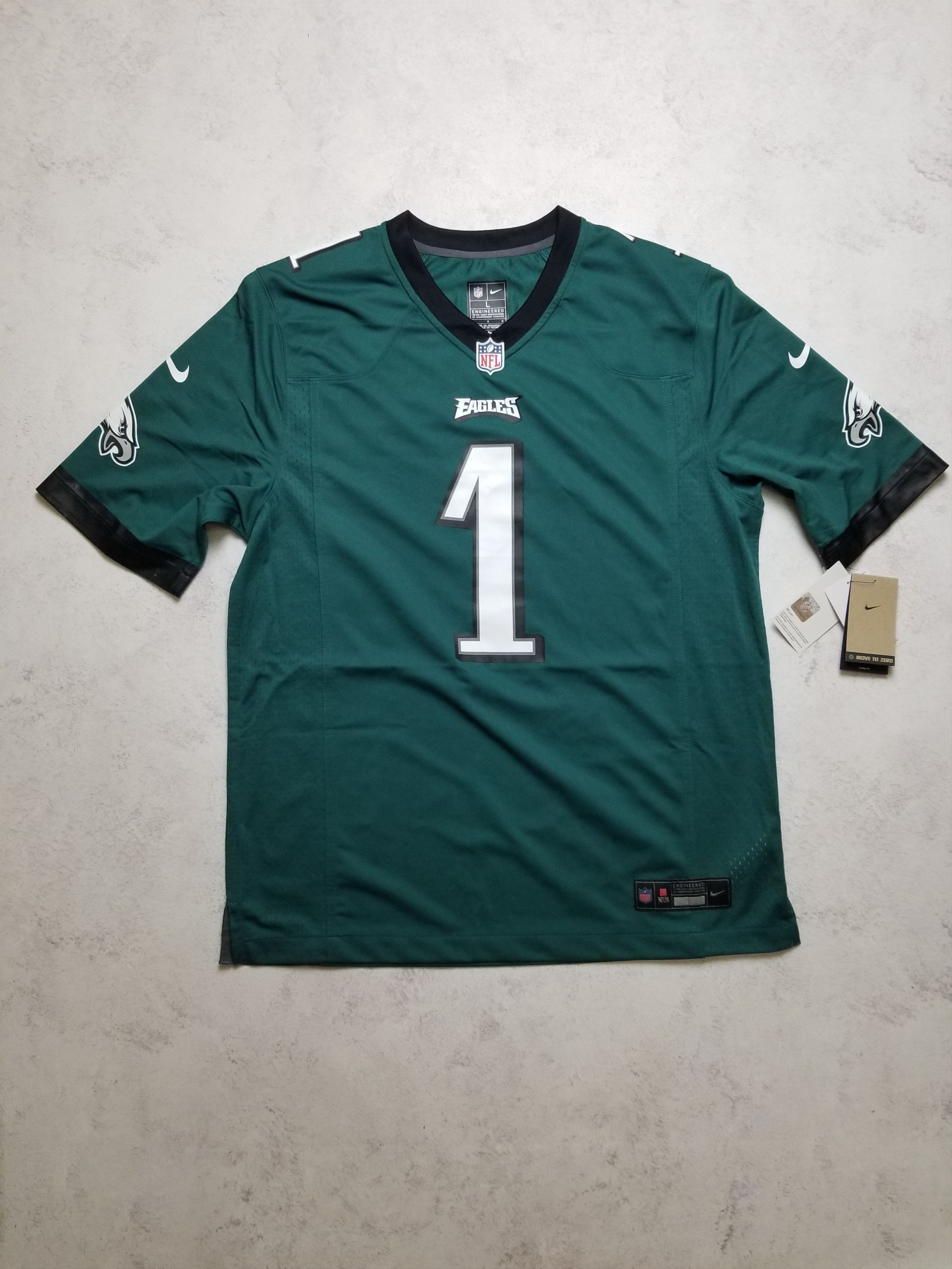 Nike Nike Philadelphia Eagles NFL Game Jersey Jalen Hurts #1 Size US L / EU 52-54 / 3 - 1 Thumbnail