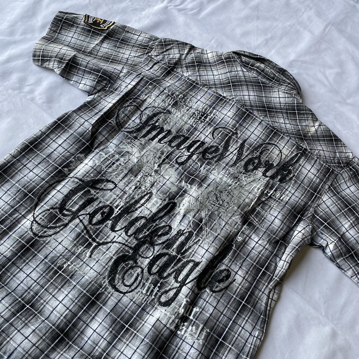 If Six Was Nine × Japanese Brand × Le Grande Bleu (L.G.B.) ImageWork Golden Eagle Button Up Workshirt Size US L / EU 52-54 / 3 - 11 Thumbnail