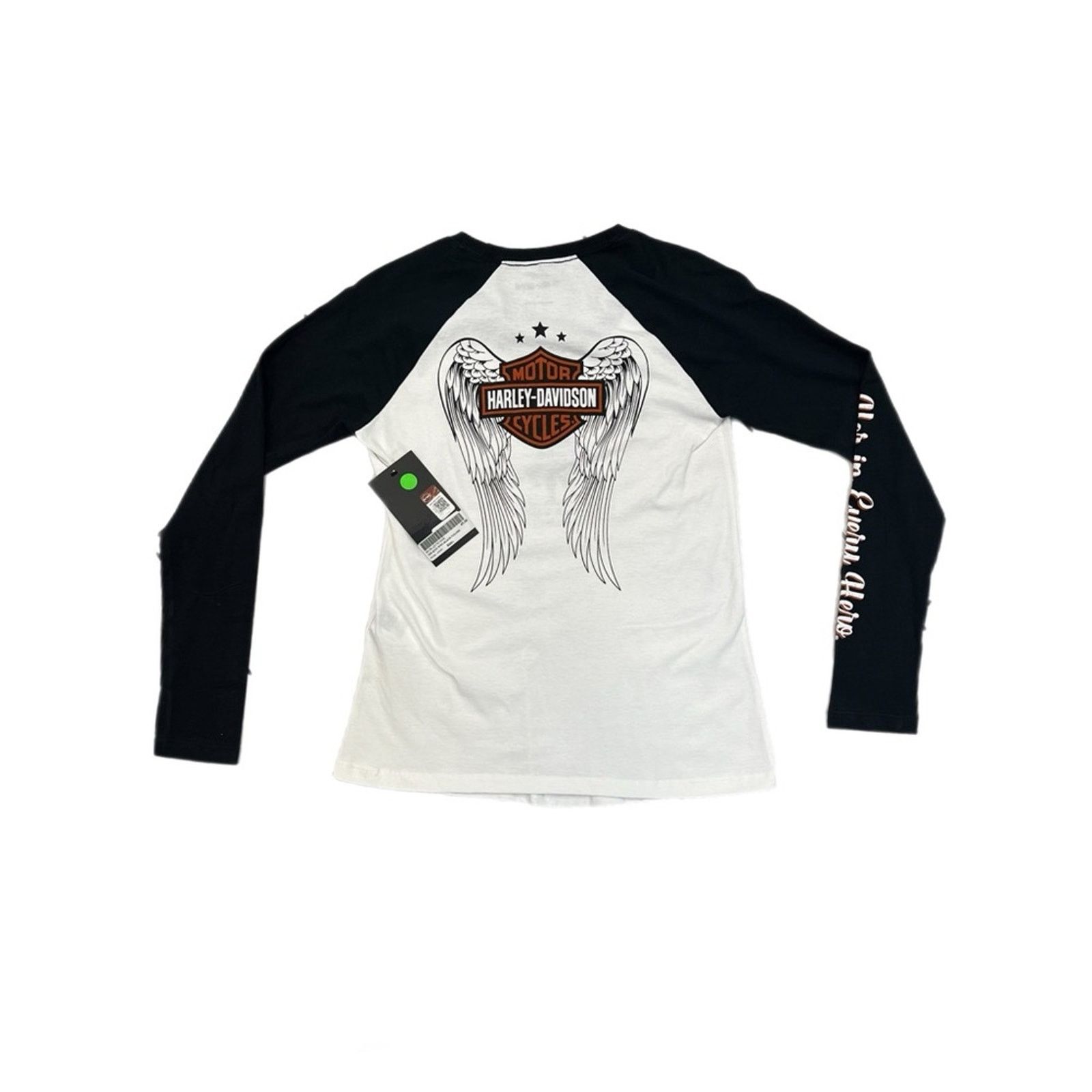 Harley Davidson Harley Davidson Women’s Raglan wounded Warrior Long Sleeve Size S / US 4 / IT 40 - 2 Thumbnail
