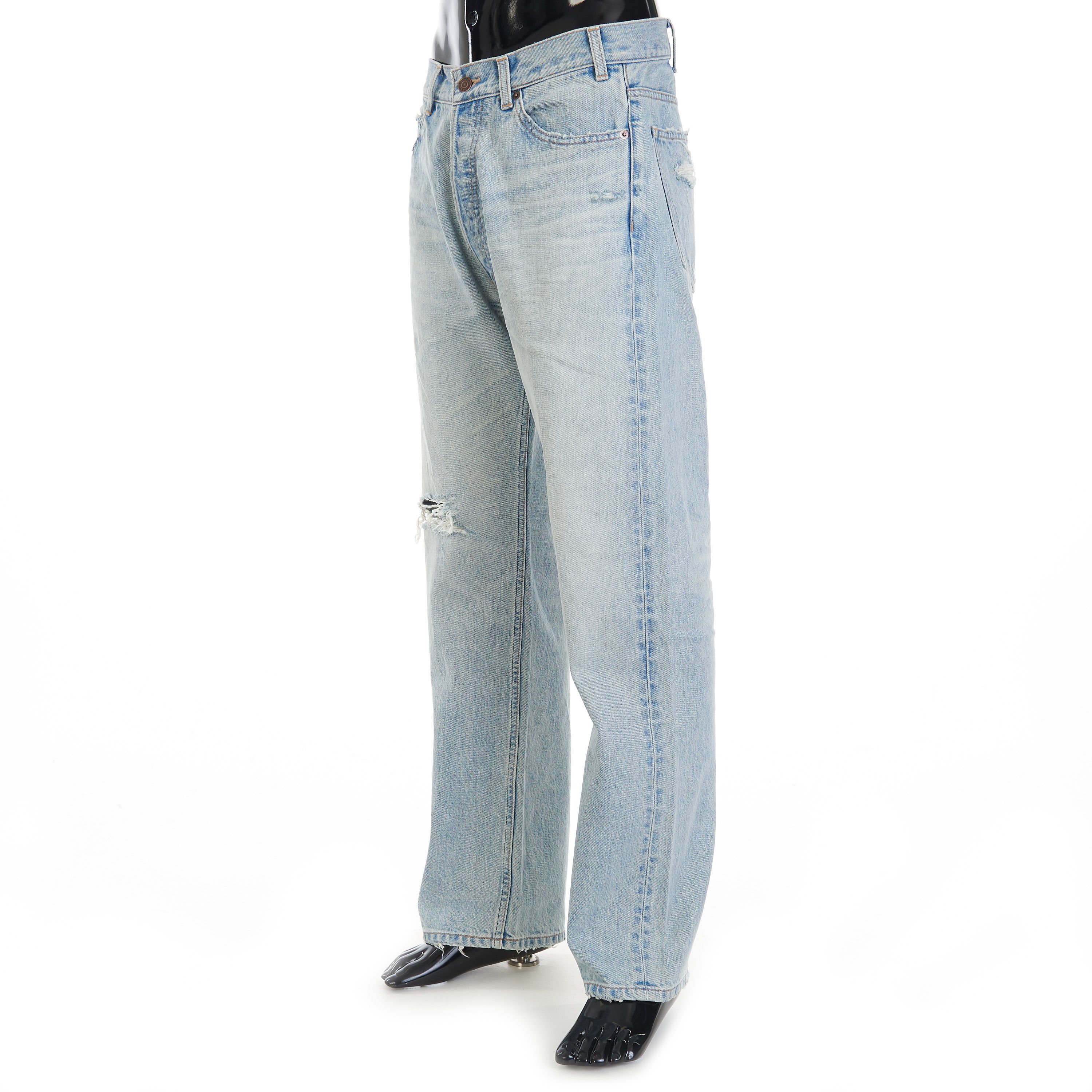 Celine Wesley Jeans - Blue Breezy Point Wash Denim Size US 31 - 2 Thumbnail