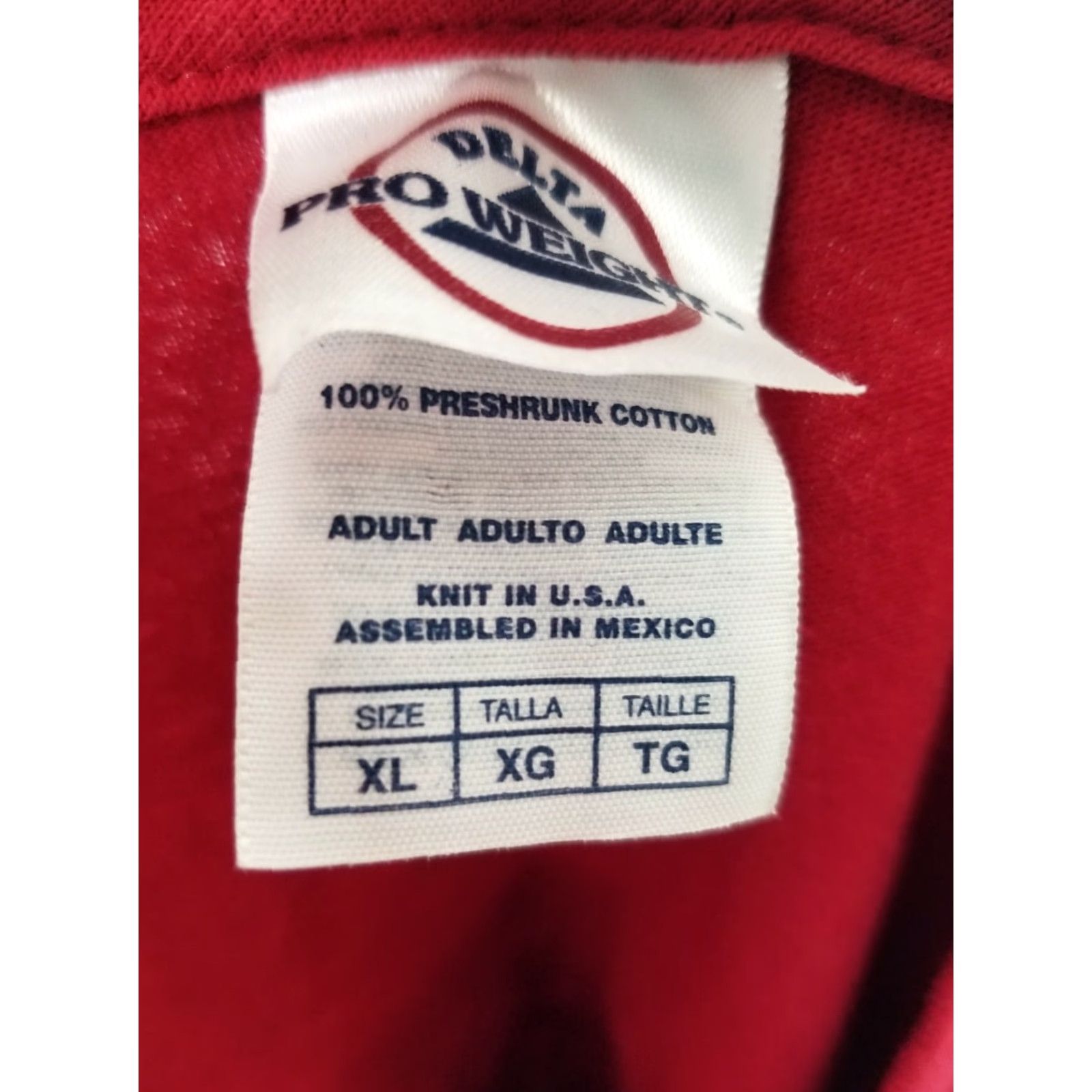 Delta Delta Avalanche Ranch T-Shirt Mens XL Red Graphic Print Crew Neck Short Sleeve 100% Cotton God’s Word Double Side Size US XL / EU 56 / 4 - 3 Thumbnail