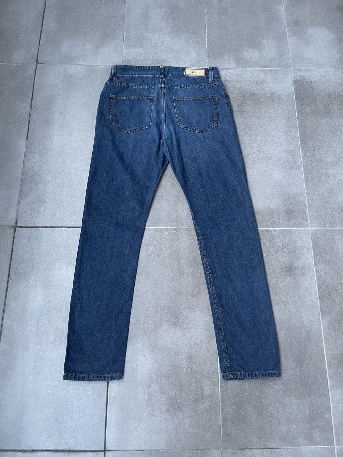 AMI AMI Alexandre Mattiussi Indigo Denim Pants Size US 30 / EU 46 - 11 Thumbnail