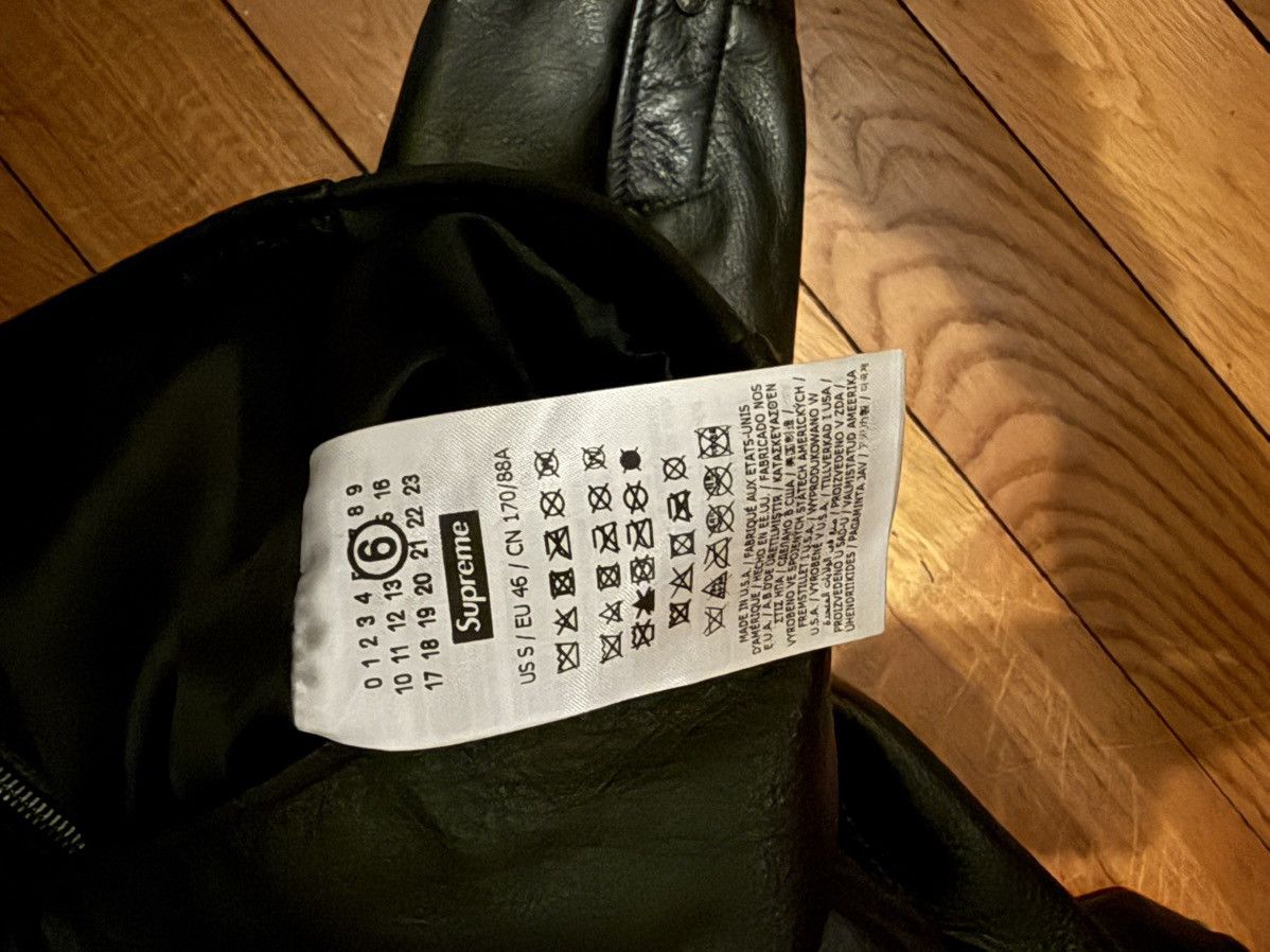 Maison Margiela × Supreme margiela mm6 x supreme leather jacket Size US S / EU 44-46 / 1 - 6 Thumbnail