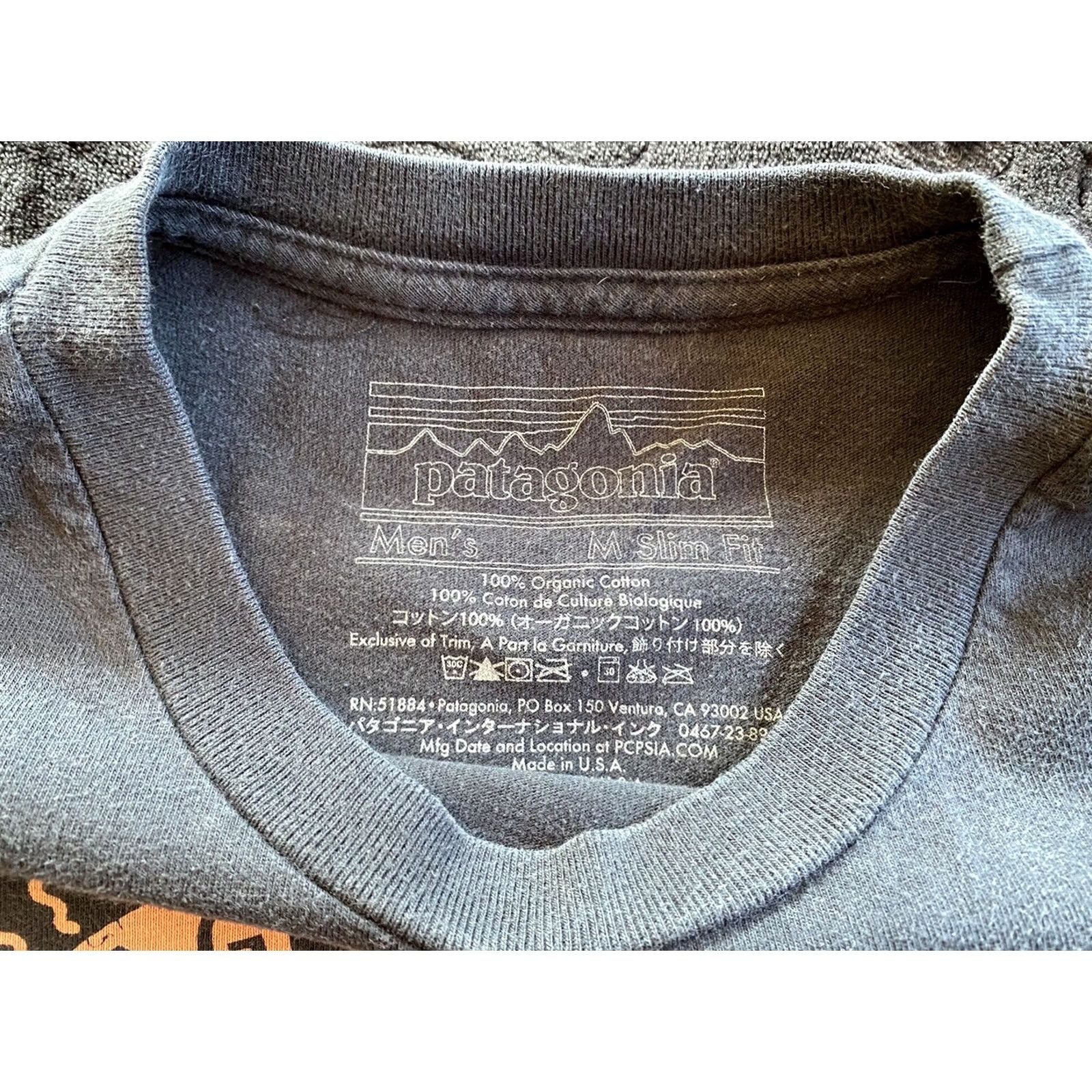Patagonia Patagonia Live Simply T Shirt Men’s Medium Slim Black Bike Surfboard Size US M / EU 48-50 / 2 - 4 Thumbnail